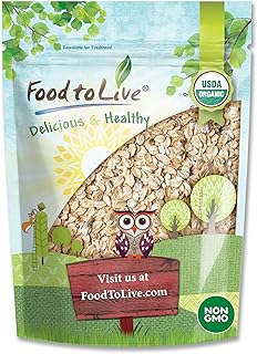 Food to Live Gluten Free Organic Regular Rolled Oats, 4 Pounds – Non-GMO...