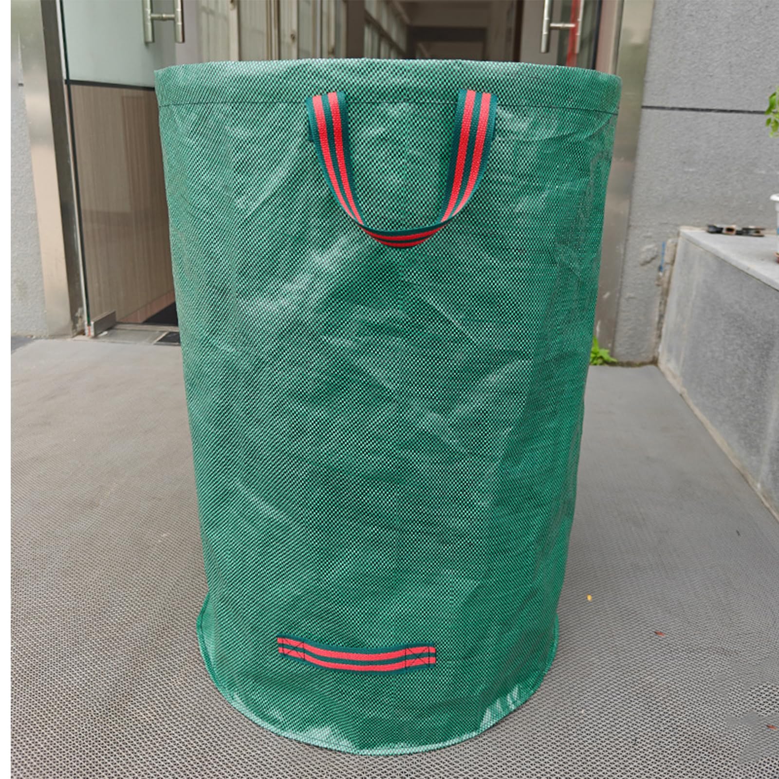 Bolsas de jardinería 13 n – Paquete de 6 bolsas de basura para jardín y jardín con 4 asas para hojas, recortes de césped, malas hierbas y recogida de basura al aire libre