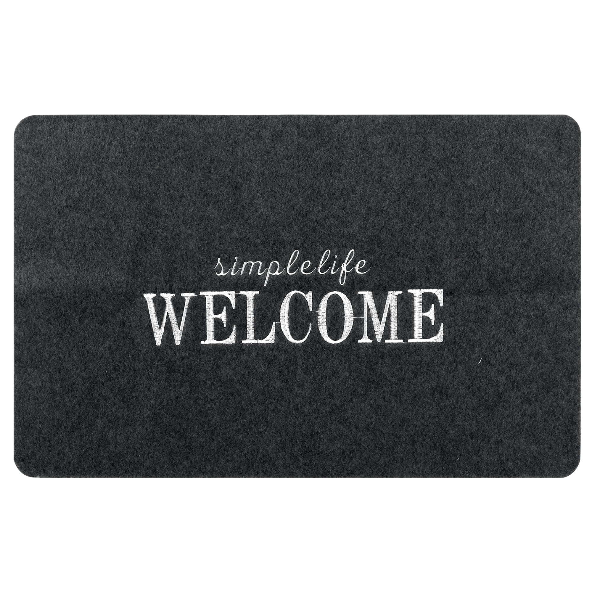uxcell Door Mat Non Slip Indoor Outdoor Doormats Welcome Mats Rubber Backing for Front Door Garage Floor Mat Durable Resistant Rugs for Outside Entry