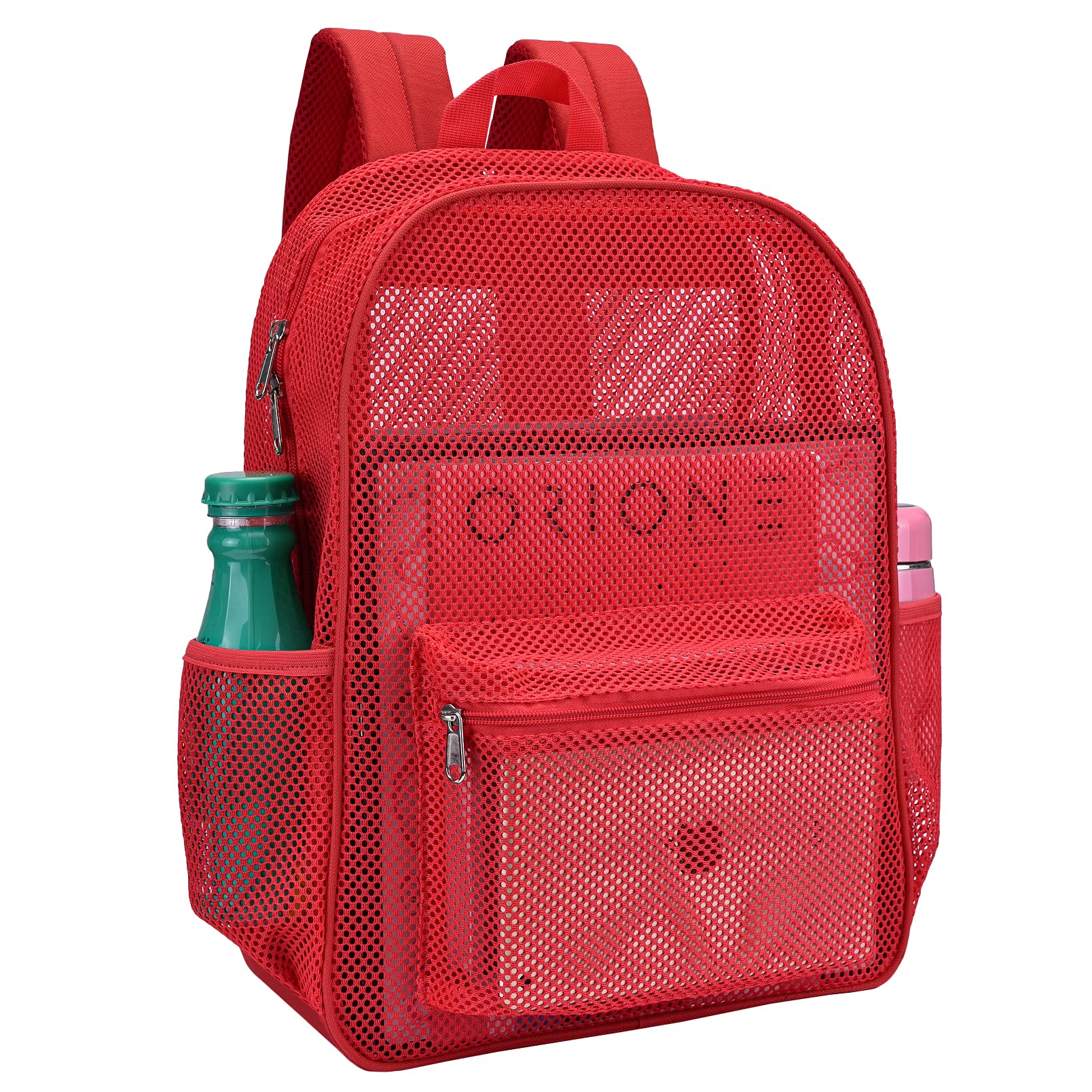 Heavy Duty Mesh Backpacks for Adults, See Through Backpack Diving Backpack with Adjustable Straps, Swimming, Fitness, Sports, Carry Portable Oxygen Concentrators (Large)