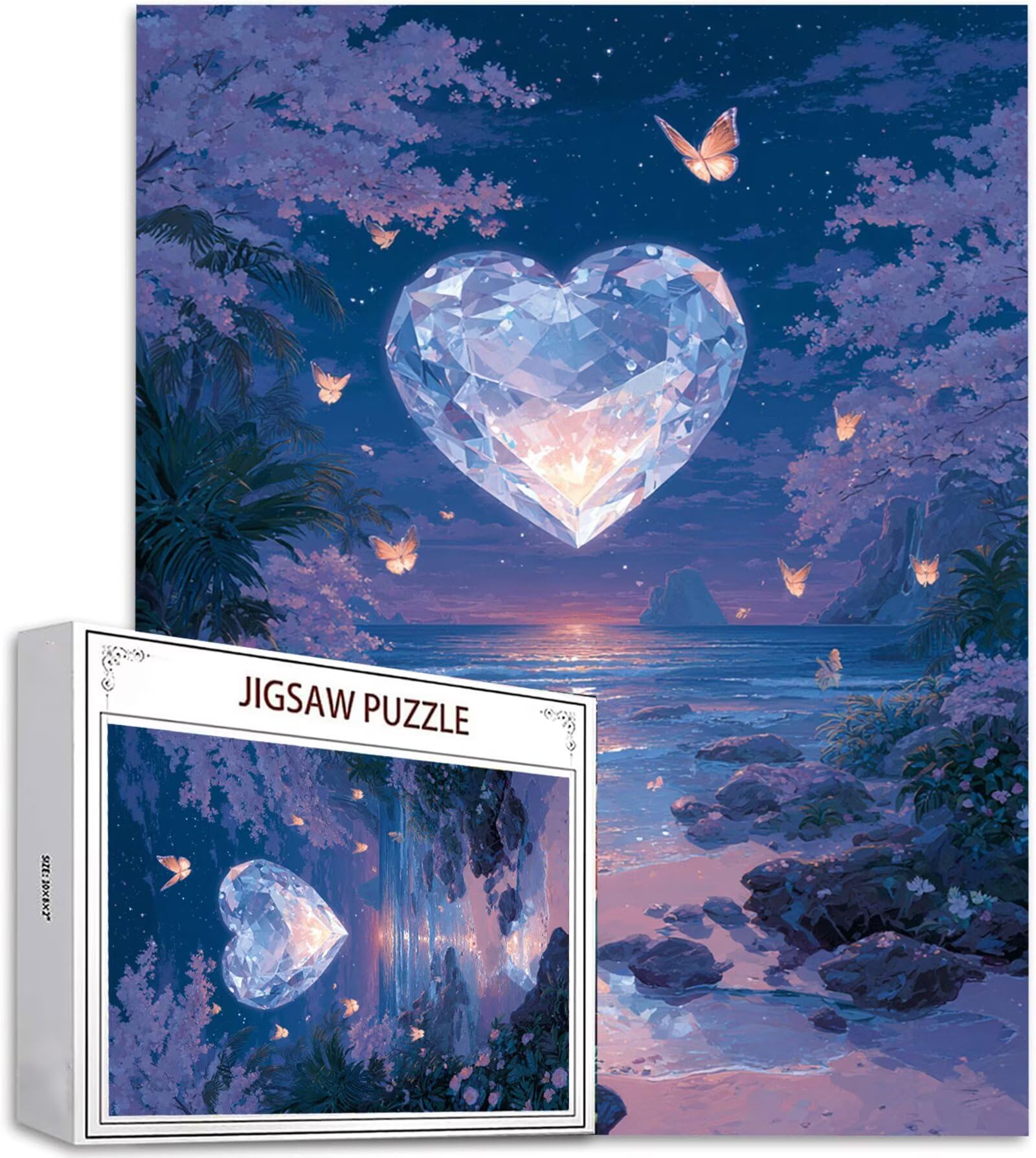 Puzzle 5000 elementów, 3 4 5 lat miłosne puzzle 6 7 8 lat zrównoważone gry edukacyjne z wysokiej jakości drewnianymi motywami dla dorosłych do zabawy rodzinnej układanki jezioro zabawa, 2026 prezent