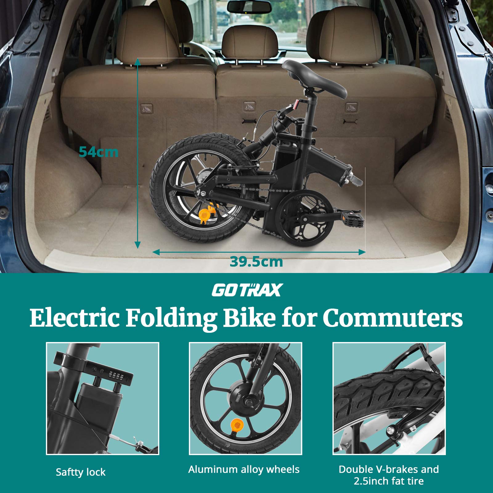 GOTRAX Shift S1 Folding Electric Bike 