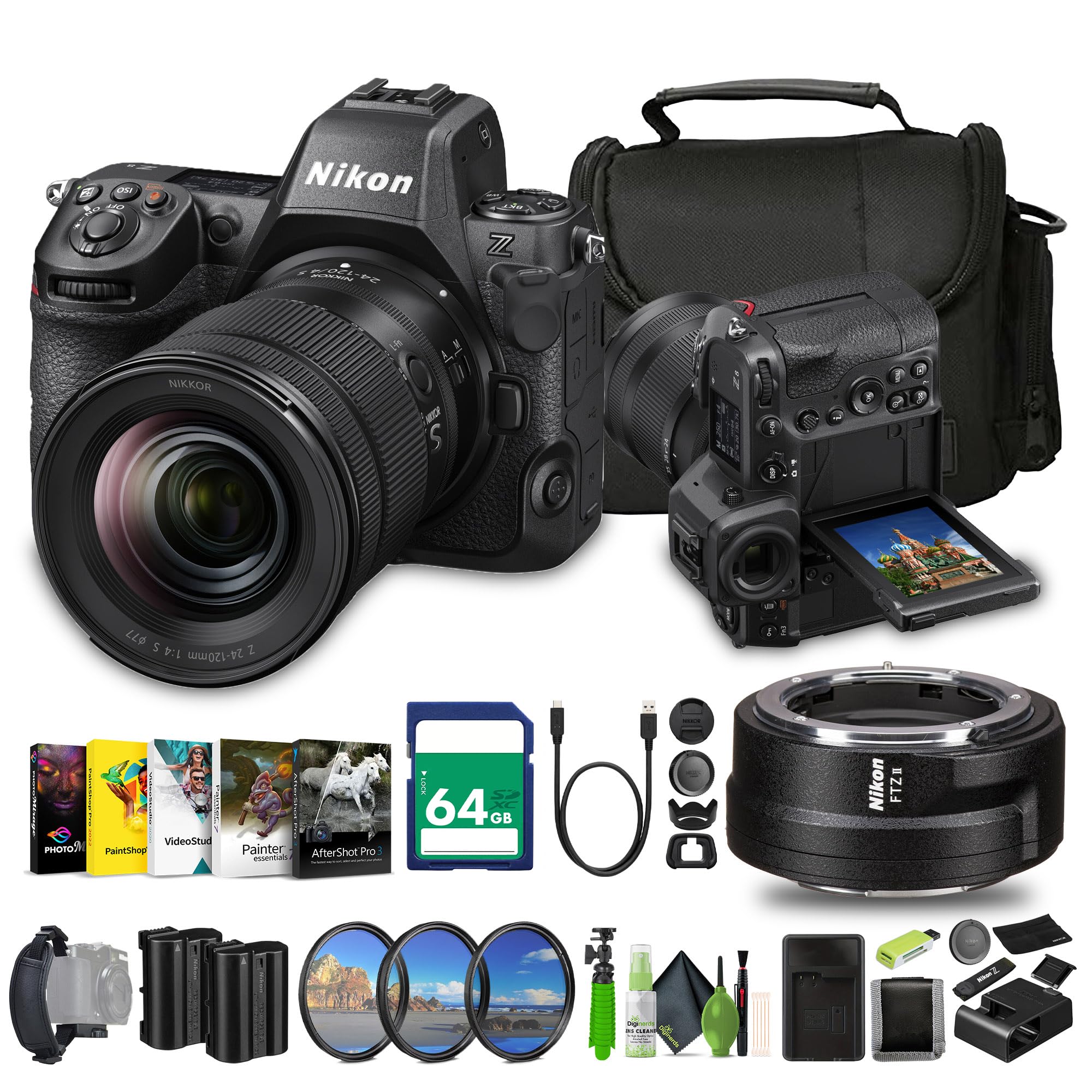 Amazon.com: Nikon Z8 Mirrorless Camera with 24-120mm f/4 Lens + EN