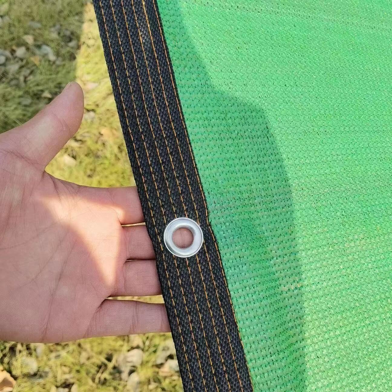 85% ochrona przed promieniowaniem UV, siatka zacieniająca, wzmocnione narożniki i przelotki 1 m, baldachim ogrodowy, zielony, 6-warstwowy, do zadaszenia, patio i ogrodu
