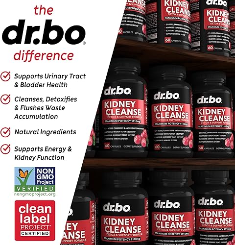 Miniatura 4 de Suplemento de apoyo desintoxicante de limpieza renal, arándano natural, bayas de enebro, extracto de buchu y uva ursi para apoyar los riñones, la