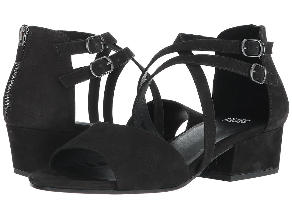 

Eileen Fisher Kyra (Black Tumbled Nubuck) Women's 1-2 inch heel Shoes