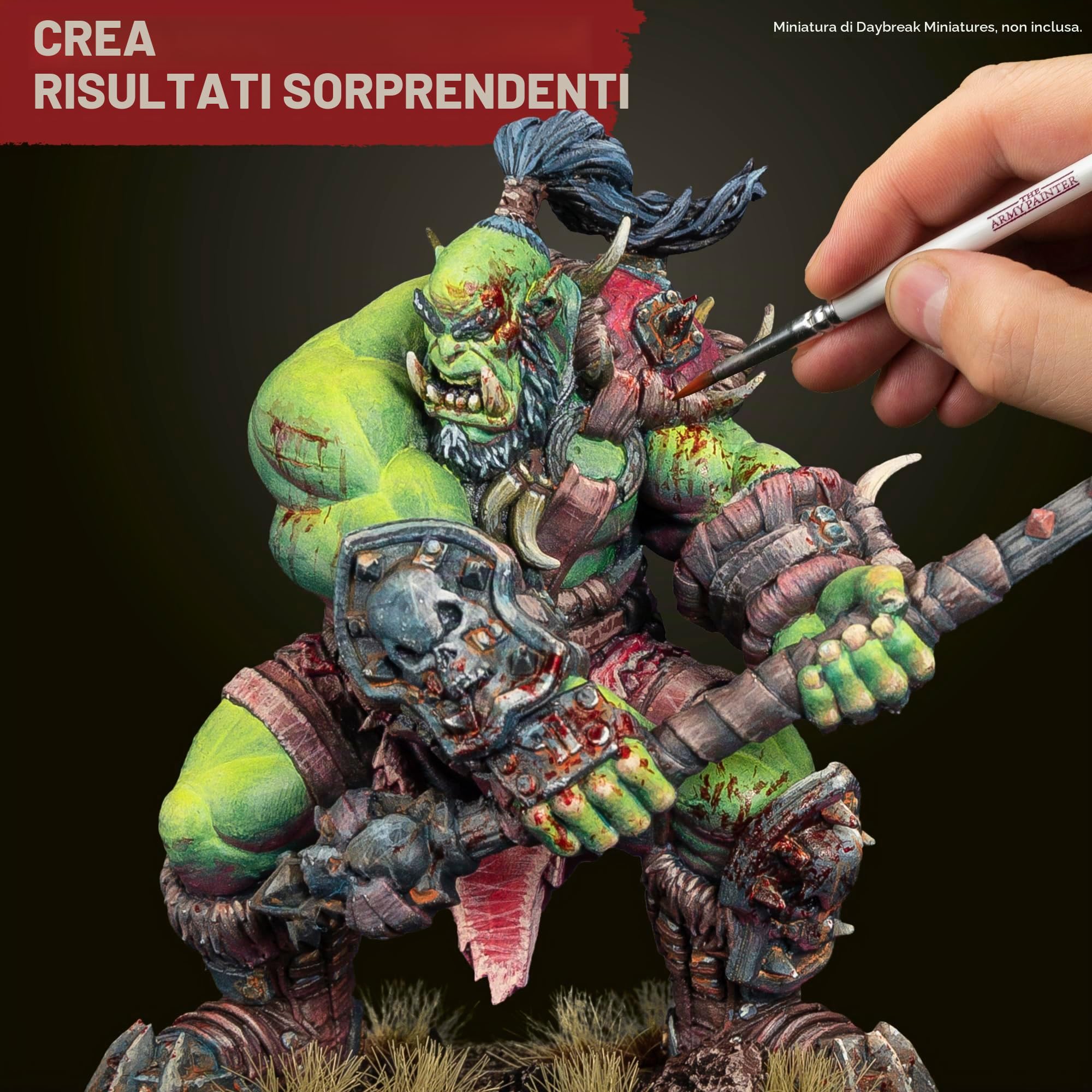 The Army Painter, Starter Bundle Plus+, kit di pittura per principianti | Speedpaint 2.0 e Warpaints Fanatic Starter Set, Wargamers XL Wet Palette e 2 pennelli, DnD e Warhammer