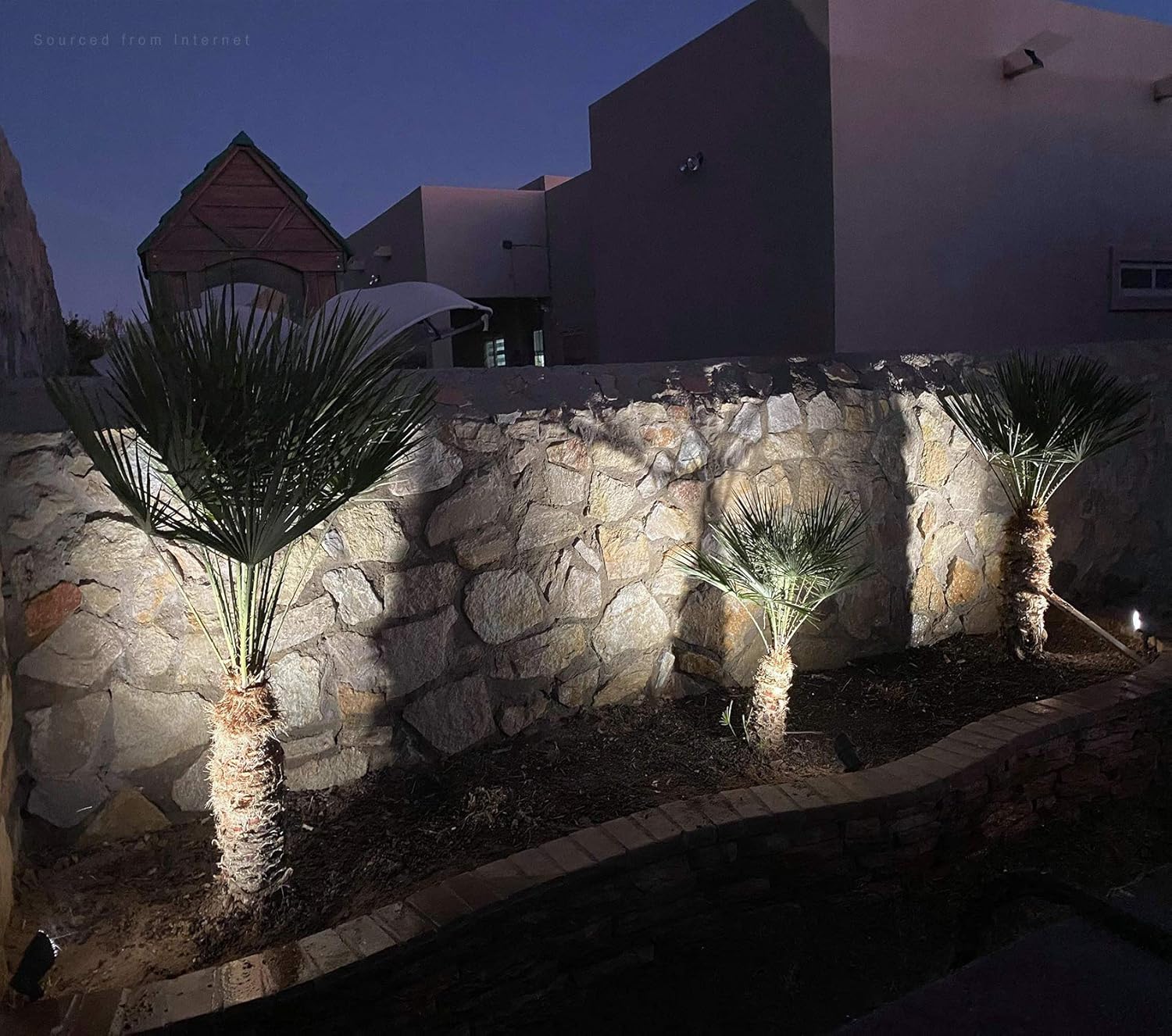 LEONLITE Low Voltage LED Spotlight Landscape Lights, 12V AC/DC Garden Lights Outdoor Pathway, ETL Listed Die-cast Aluminum, CRI90+ for Bush Yard Lighting, Bronze Finish, 5000K Daylight, Pack of 4 : Everything Else