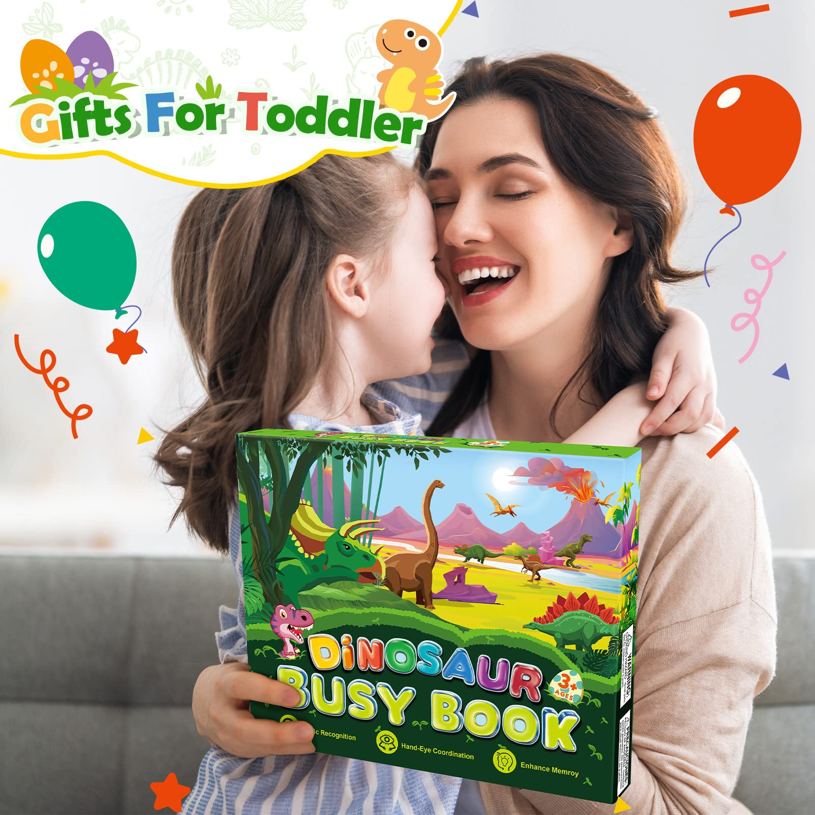 Dinosaur Busy Book for Preschool Kids - Learning & Gifts -7 Dinosaur Busy Book for Preschool Kids - Learning & Gifts -7