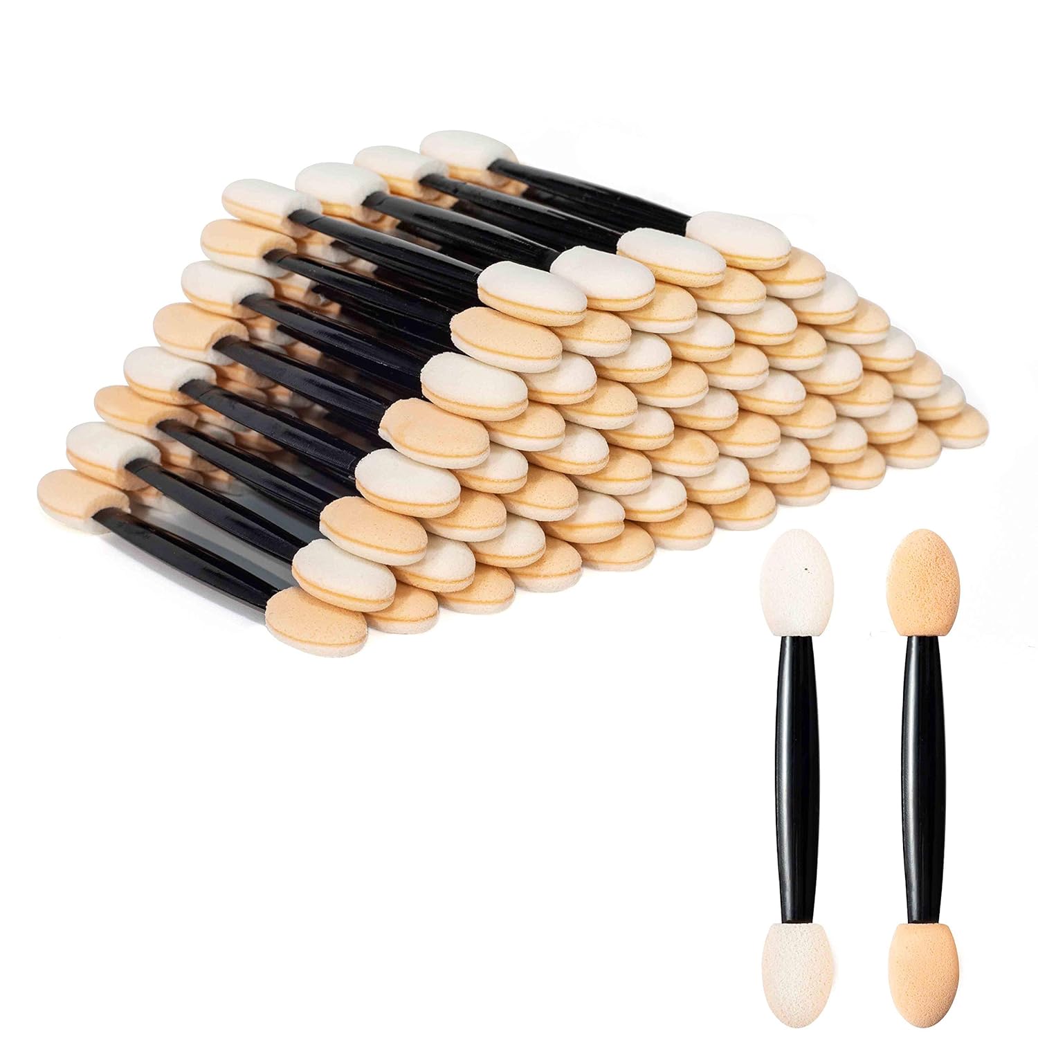 100 Pcs Eyeshadow Applicators, OSGP Eyeshadow Brush Sponge