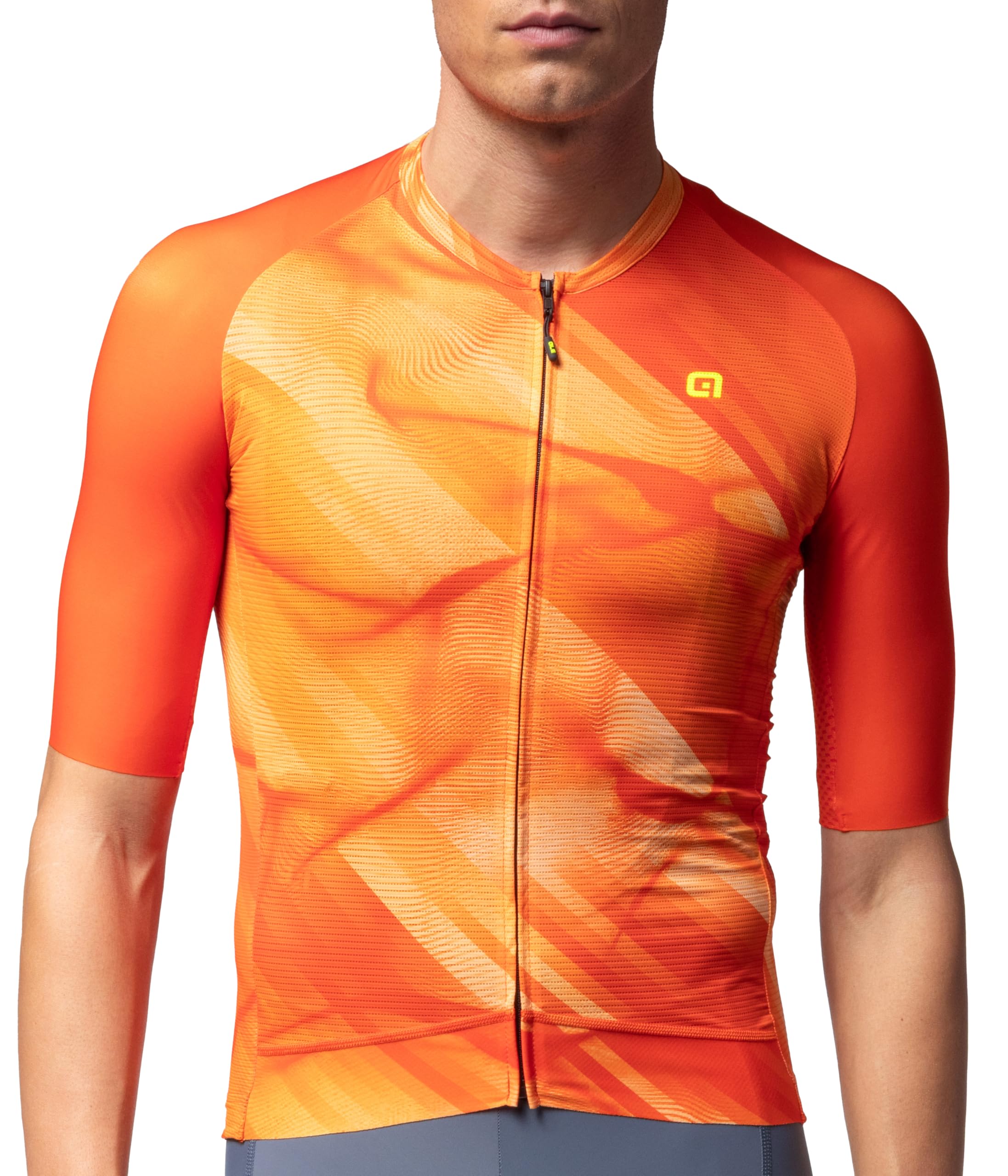 Alé Cycling Men's Pragma Crash Short Sleeve Cycling Jersey, Orange, XXL