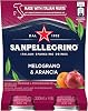 Sanpellegrino Italian Sparkling Drink, Melglora Noa Lancha Pomegranate & Orange, 11.2 fl oz 330 ml x 4 Bottles 15% Fruit Juice, Micro Carbonate