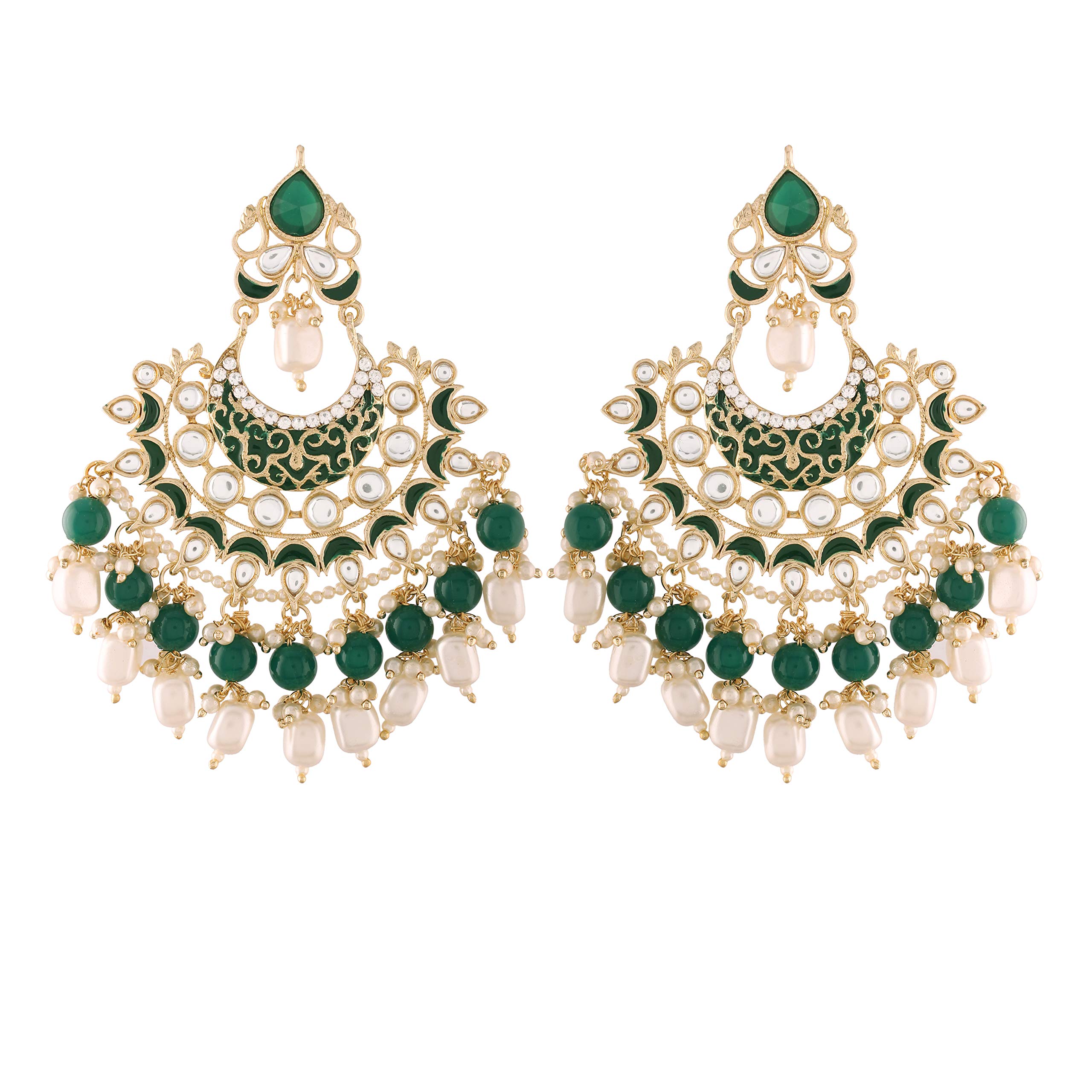 I Jewels Women Gold Plated Intricately Designed Traditional Earrings Red Enamel Glided With Kundans & Pearls (E2900G) (B08QZ6523R) Amazon Price History, Amazon Price Tracker