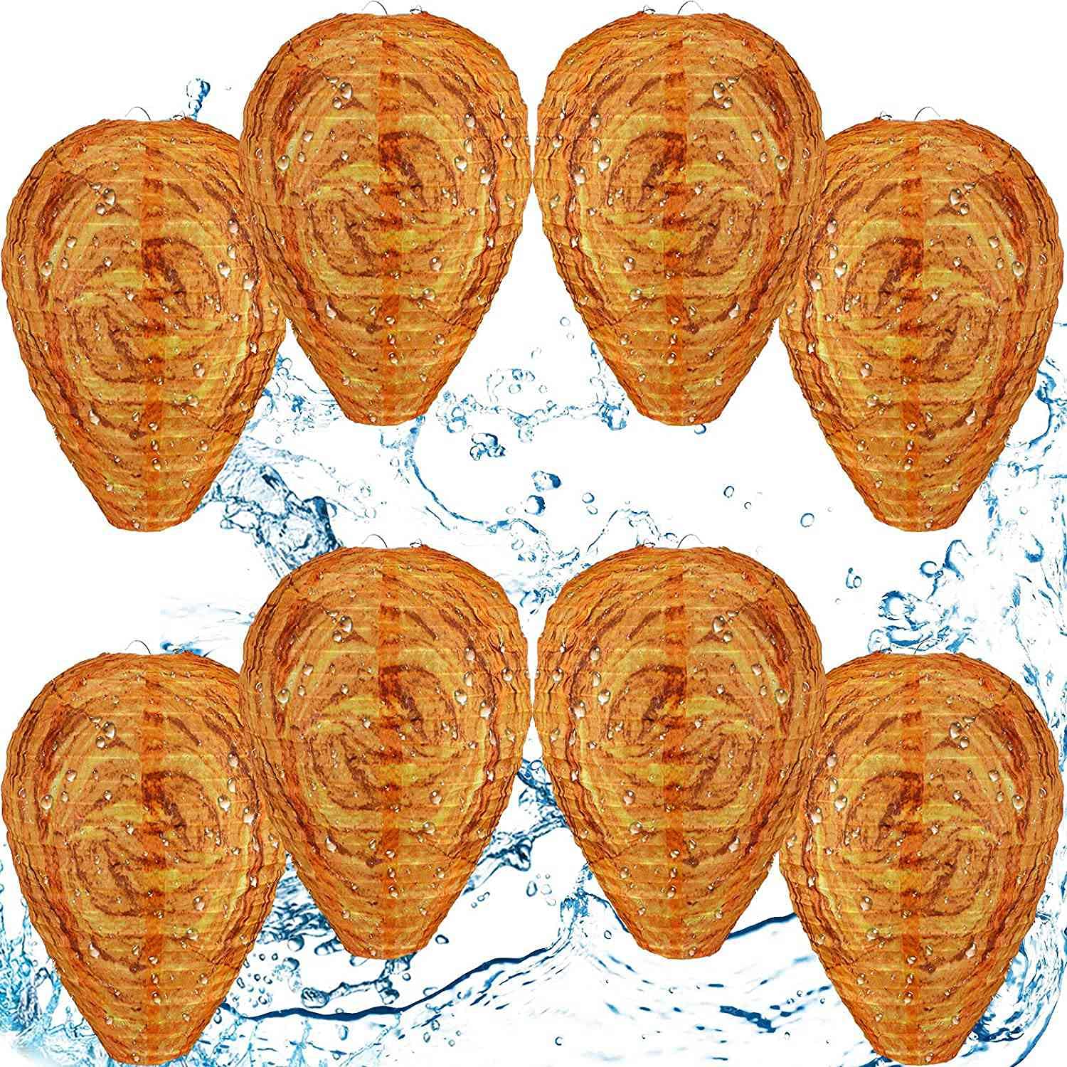 Argument Waterproof Nest Decoys Hanging Hornet Deterrent Fabric Nest Decoy Deterrent for Home 8 Pcs