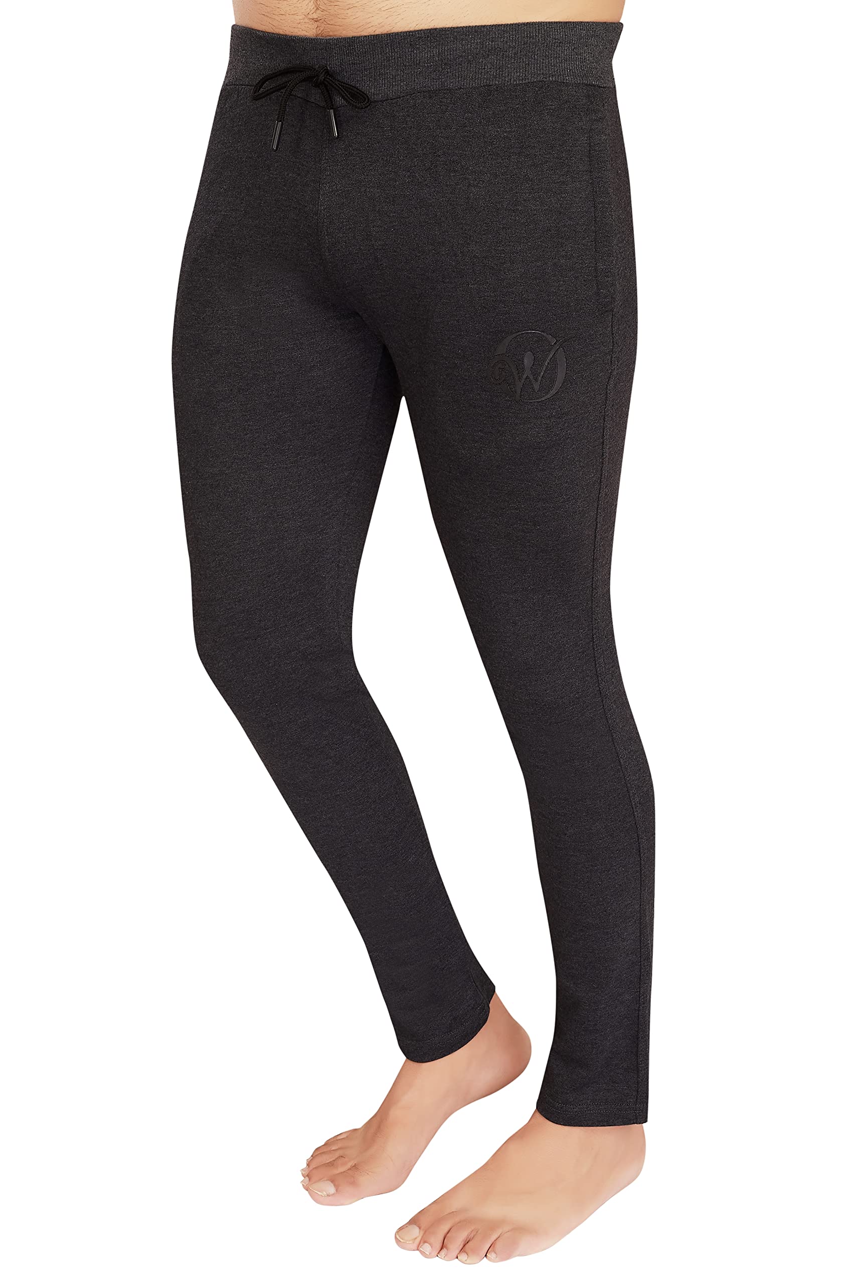 Divine Ray Men's Casual Slim Fit Track Pant with Bottom Rib I 100% Super Soft Cotton