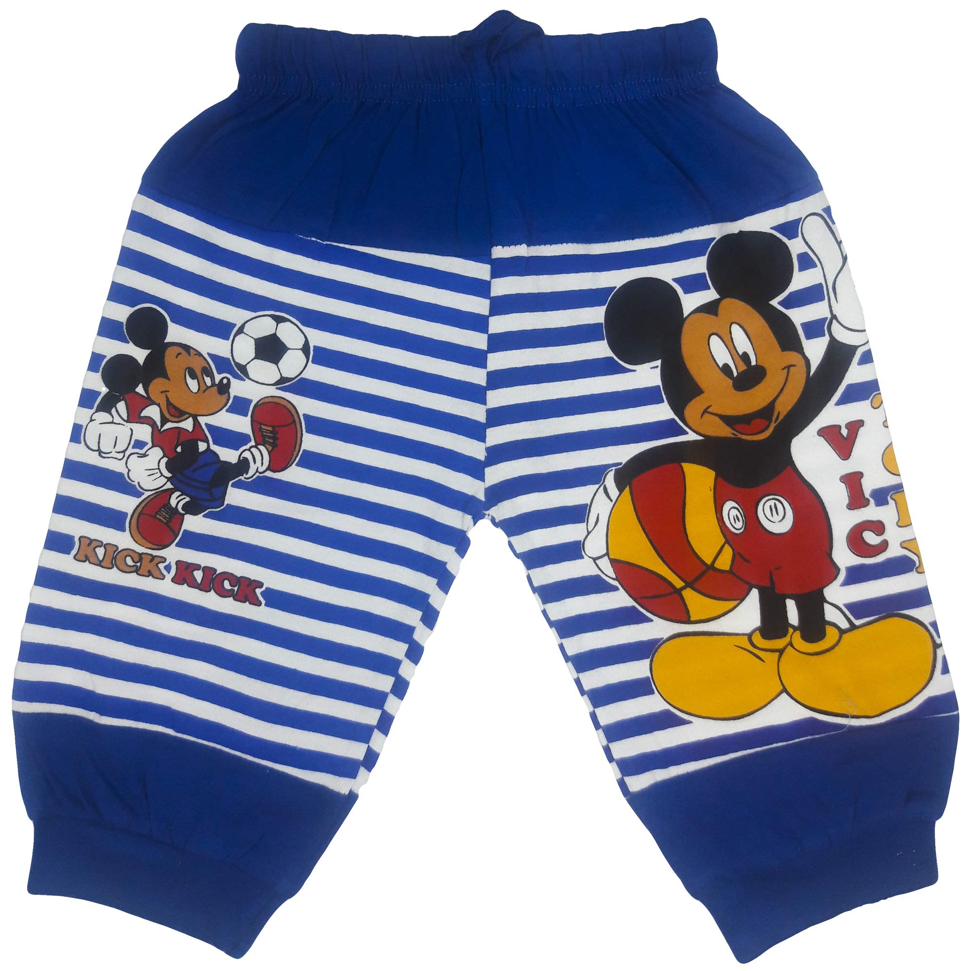 Khwahish Kids Cotton Unisex Multi-Coloured Printed Full Length Relaxed Loose Fit Ribbed Pajama Pants (4-5 Year) Combo Pack of 5 Pieces. 2