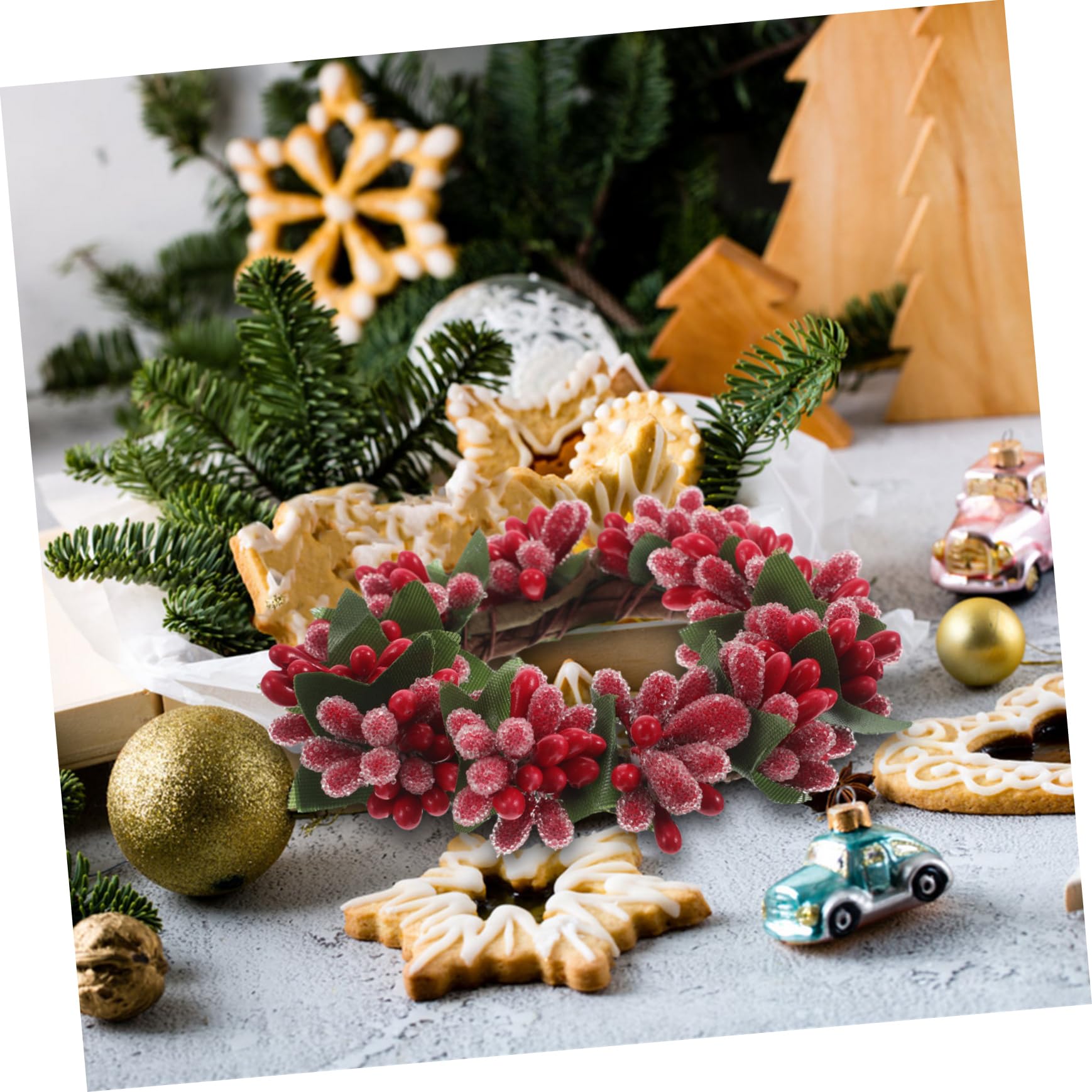 ABOOFAN 5 Piezas Candelabro De Mesa Anillos De Velas Navideñas Coronas De Velas con Agujas De Pino Mini De Velas Coronas Anillos Decoraciones Navideñas El Plastico