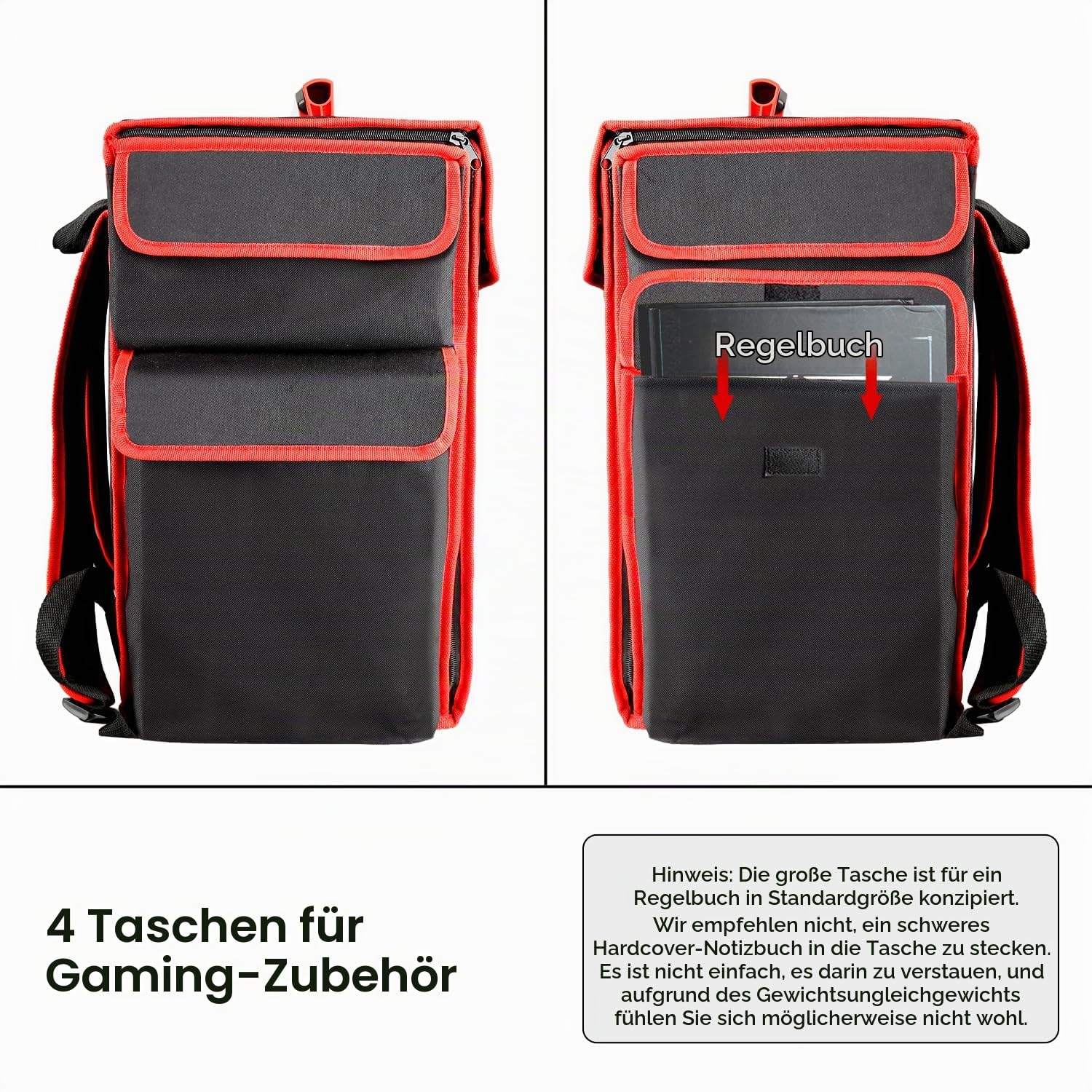 Jucoci Rucksack Plastik Miniaturen Aufbewahrungskoffer (nur kompatibel mit Medium Size Storage Case)