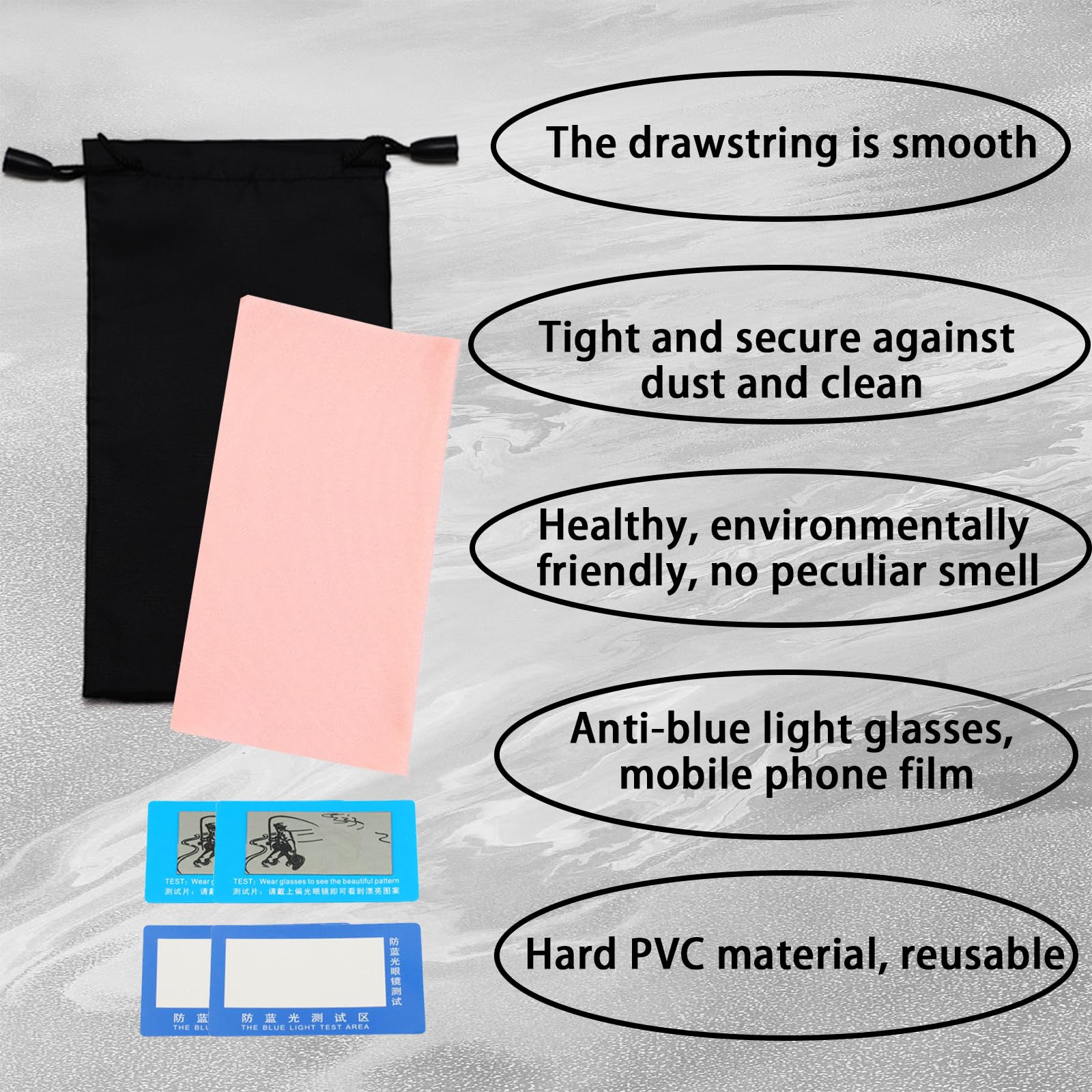 EULAPGOE Microfiber Soft Sunglasses Case Pouch - Image 3