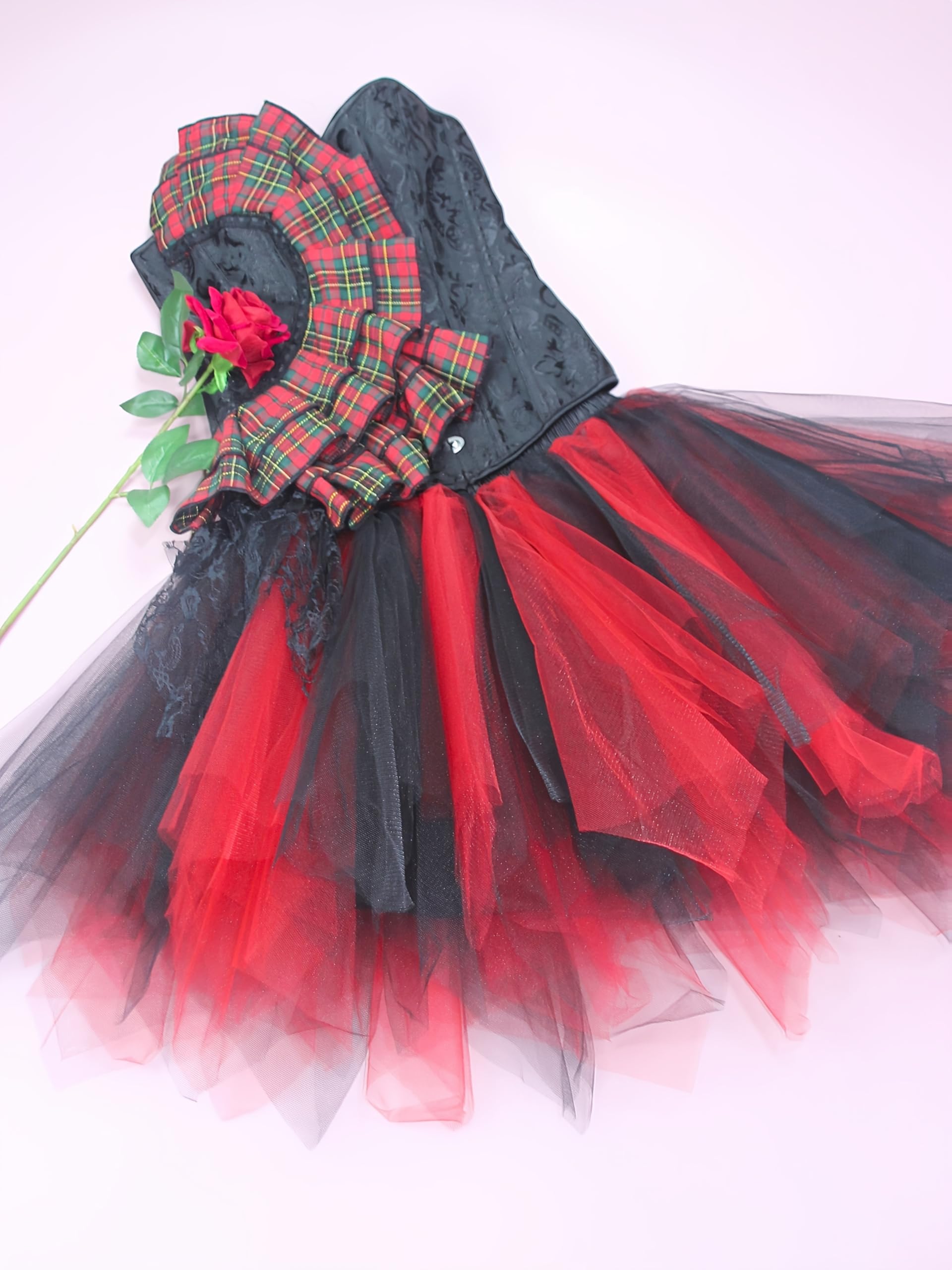 Cloudylee Zestaw kostiumów syrenki na Halloween, gorset i tutu, do cosplay