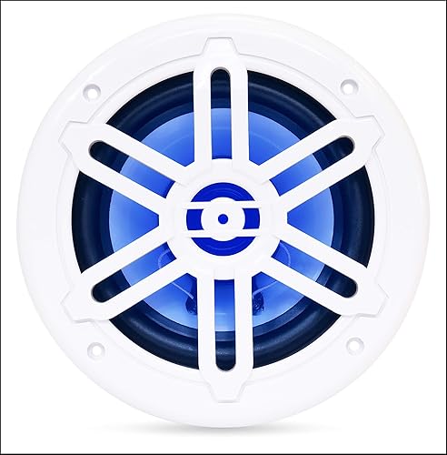 Miniatura 9 de BELVA BMS65WH 500W Peak (250W RMS) 6.5 "altavoces marinos coaxiales blancos de 2 vías para barcosATVUTVSxSPowersport