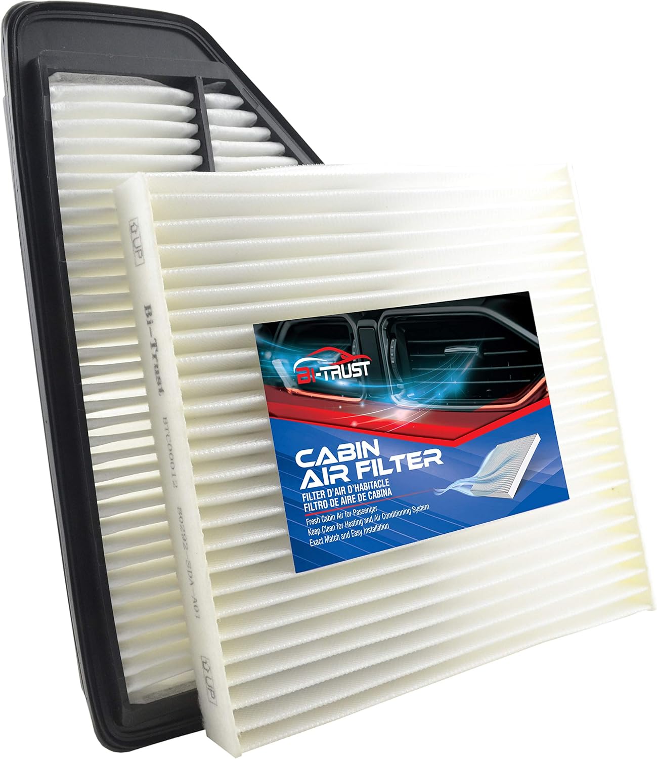Engine Cabin Air Filter,Compatible with Honda Odyssey V6 3.5L 2011 2012 2013 2014 2015 2016 2017,2-Pack