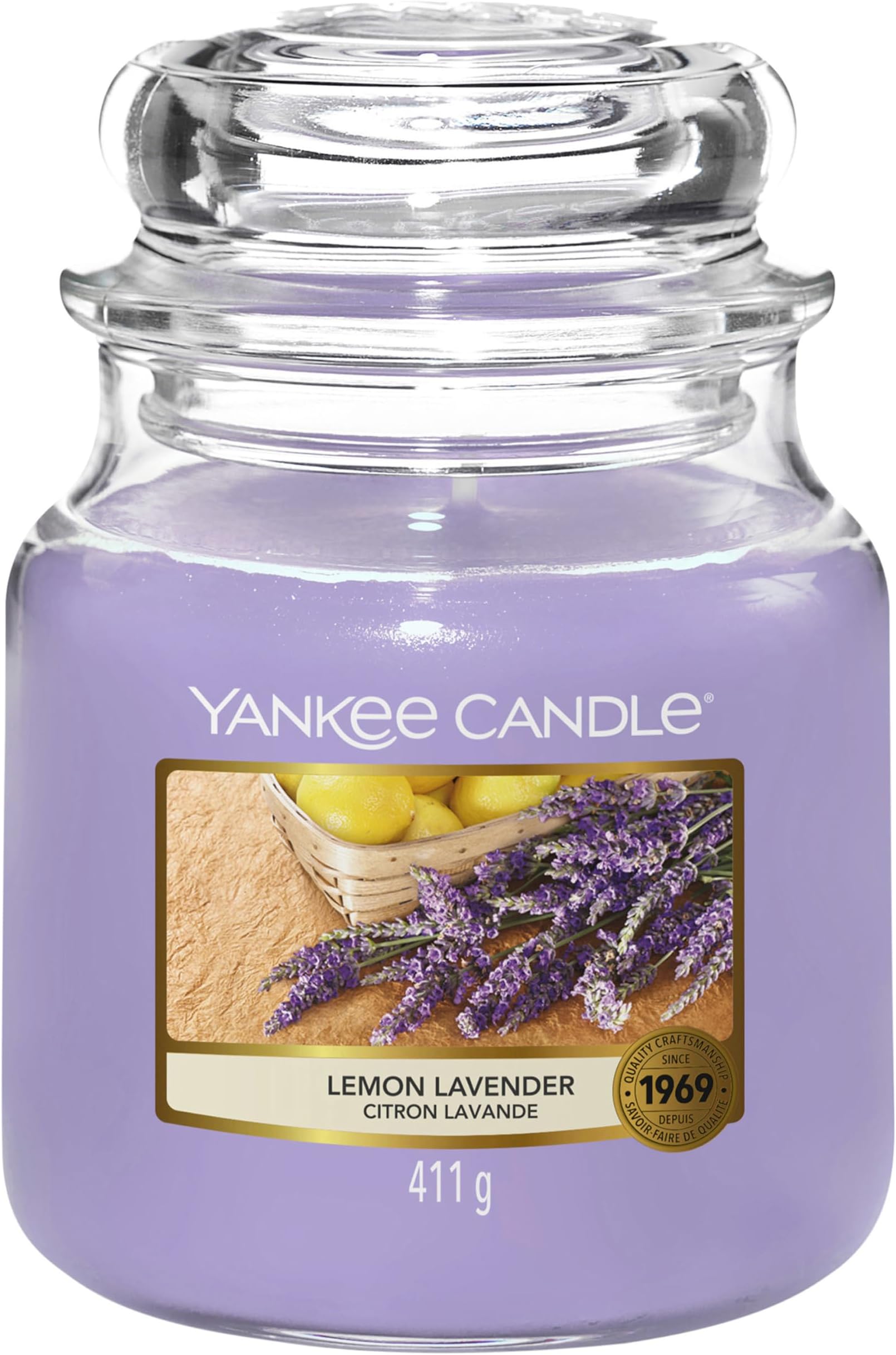 YANKEE CANDLE jar middle Lemon Lavender YSSLL