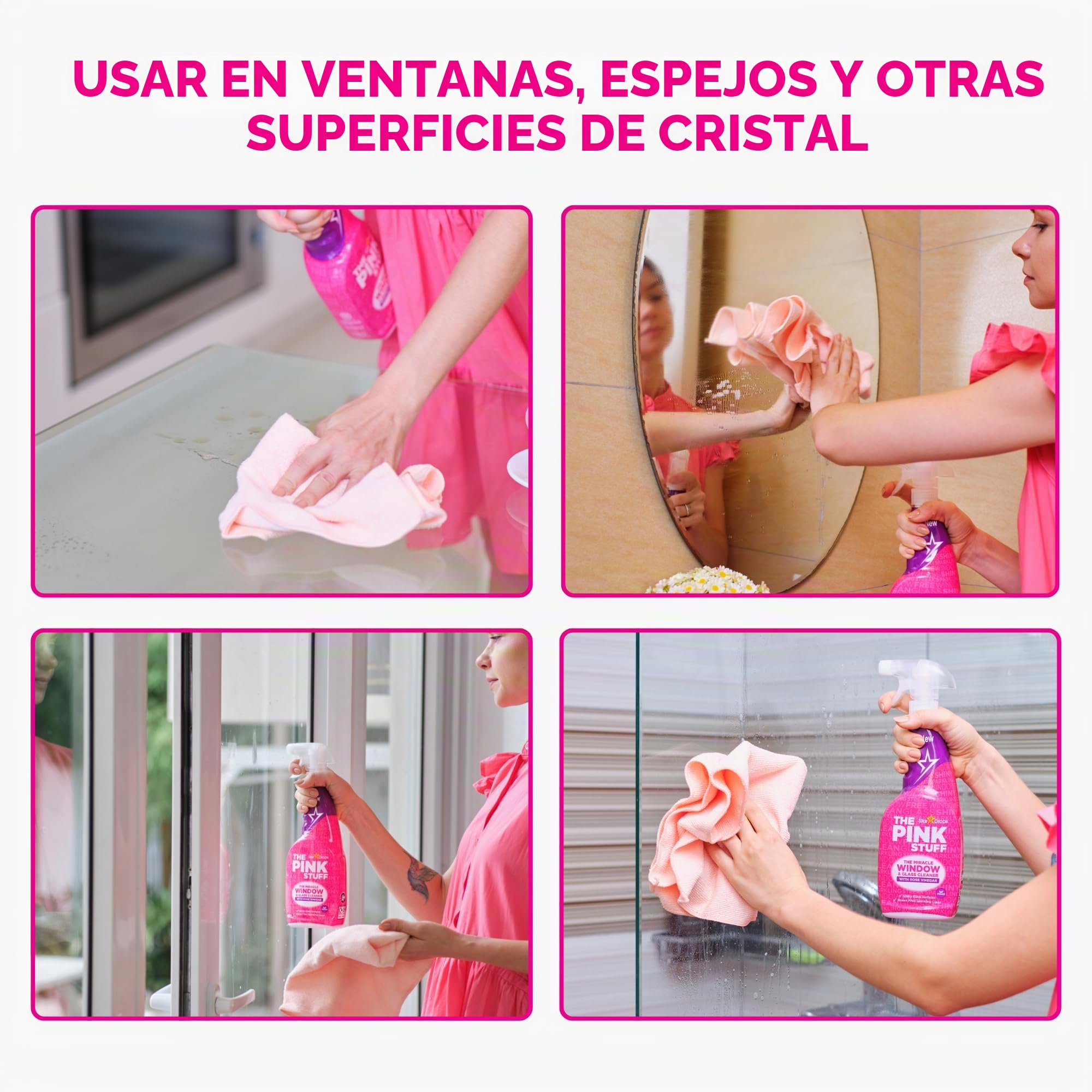 THE PINK STUFF SPRAY ROSE VINEGAR