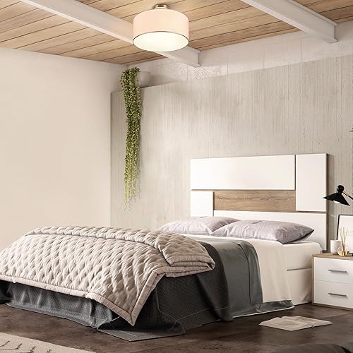 Miniatura 6 de VONLUCE Lámpara de techo de tambor, lámpara de techo de níquel cepillado de 18 pulgadas, lámpara de techo contemporánea de montaje semiempotrado con