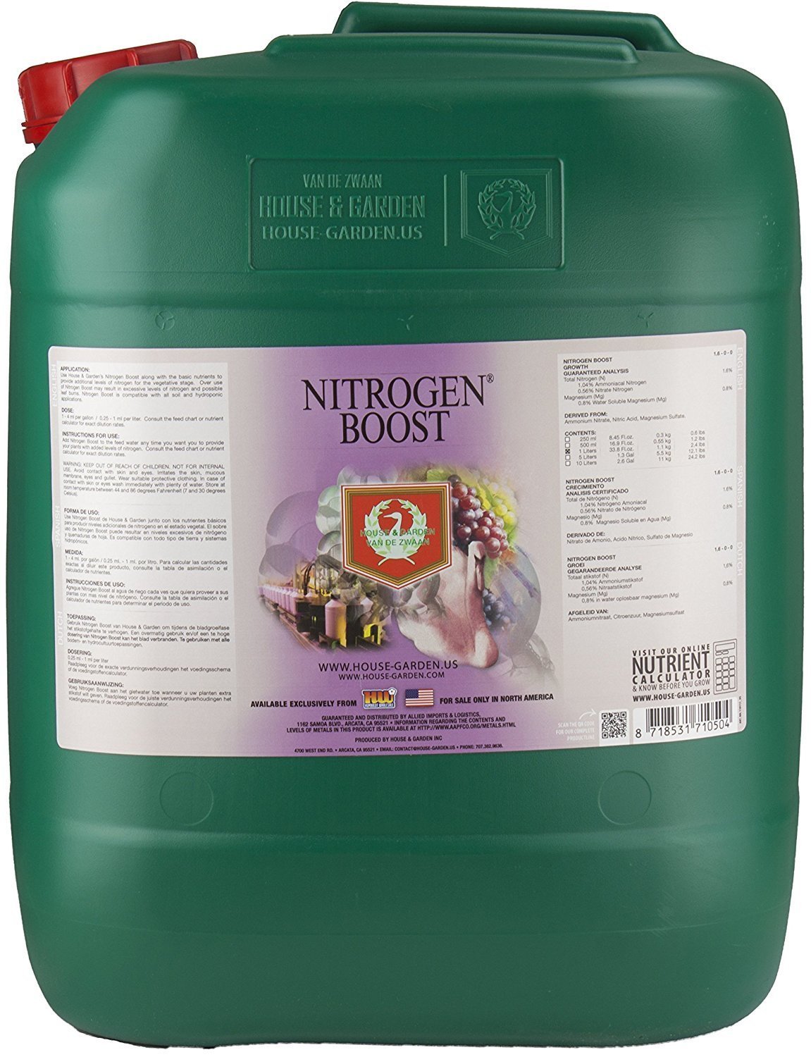 House & Garden HGNIB05L Nitrogen Boost Fertilizer, 5 L