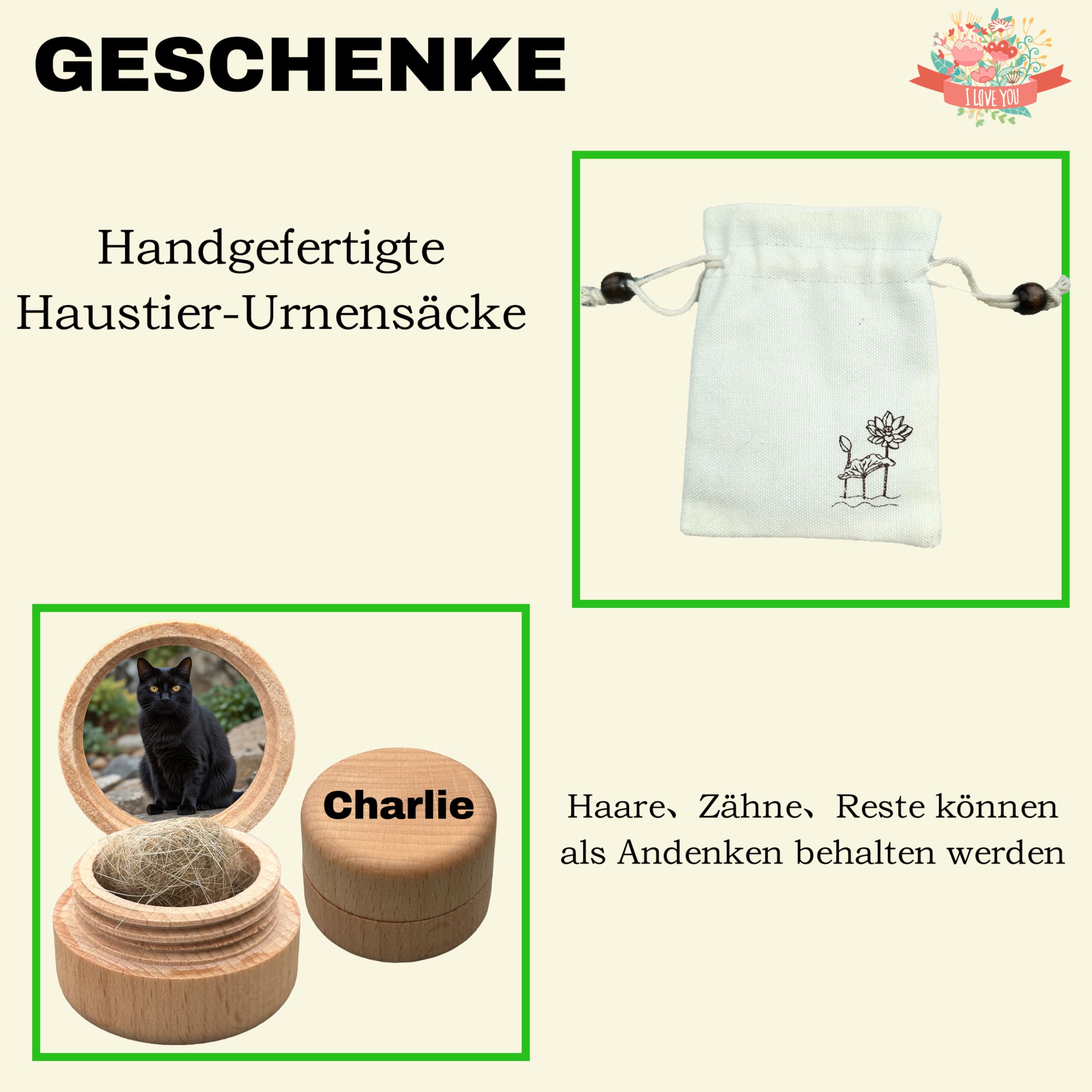 Handgemachte personalisierte Katze Urne für Asche, Haustier Einäscherung Urne (Orange)