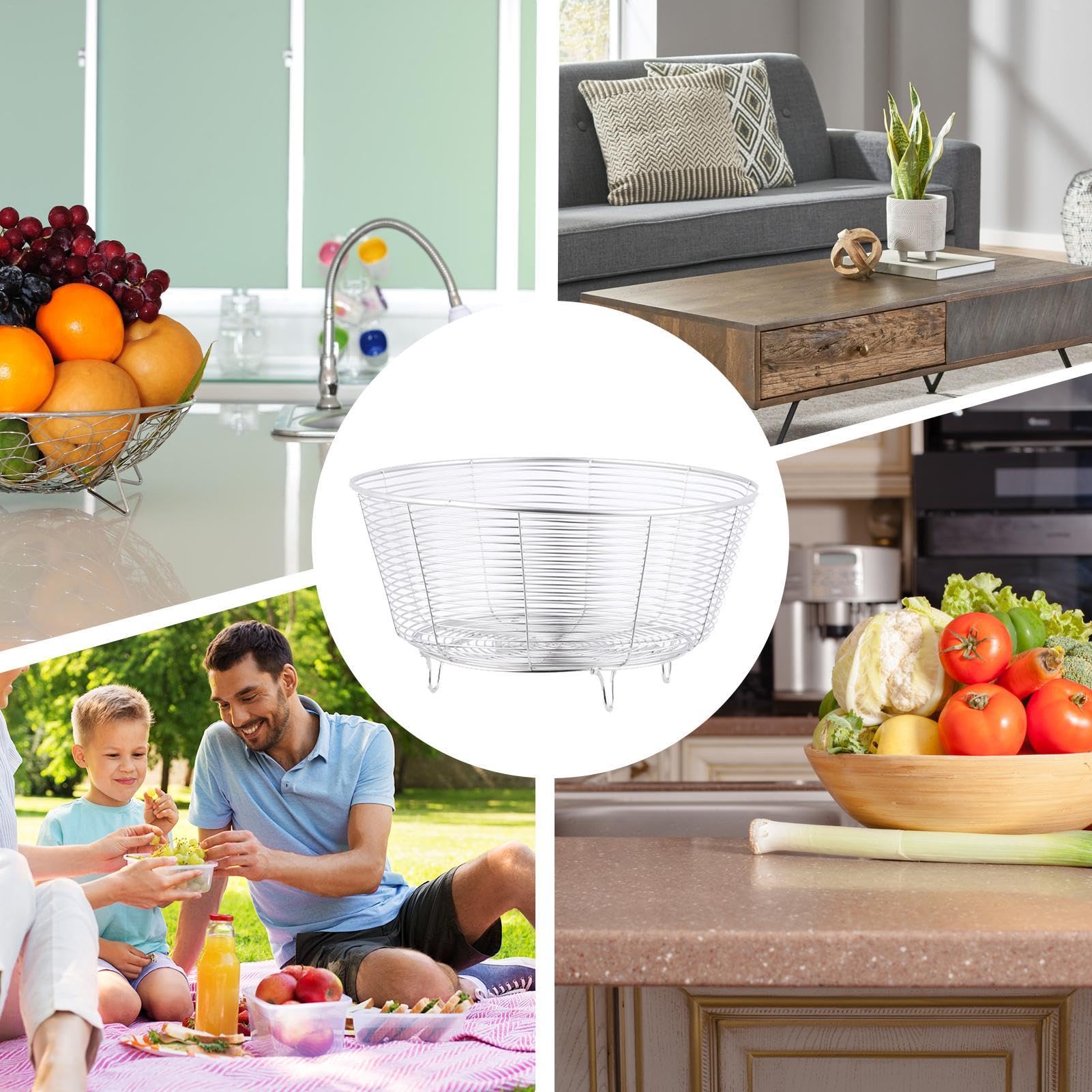 Corbeille À Fruits À 2 Étages À 3 Étages En Fil De Fer Pour Ranger Et Organiser Les Légumes, Les