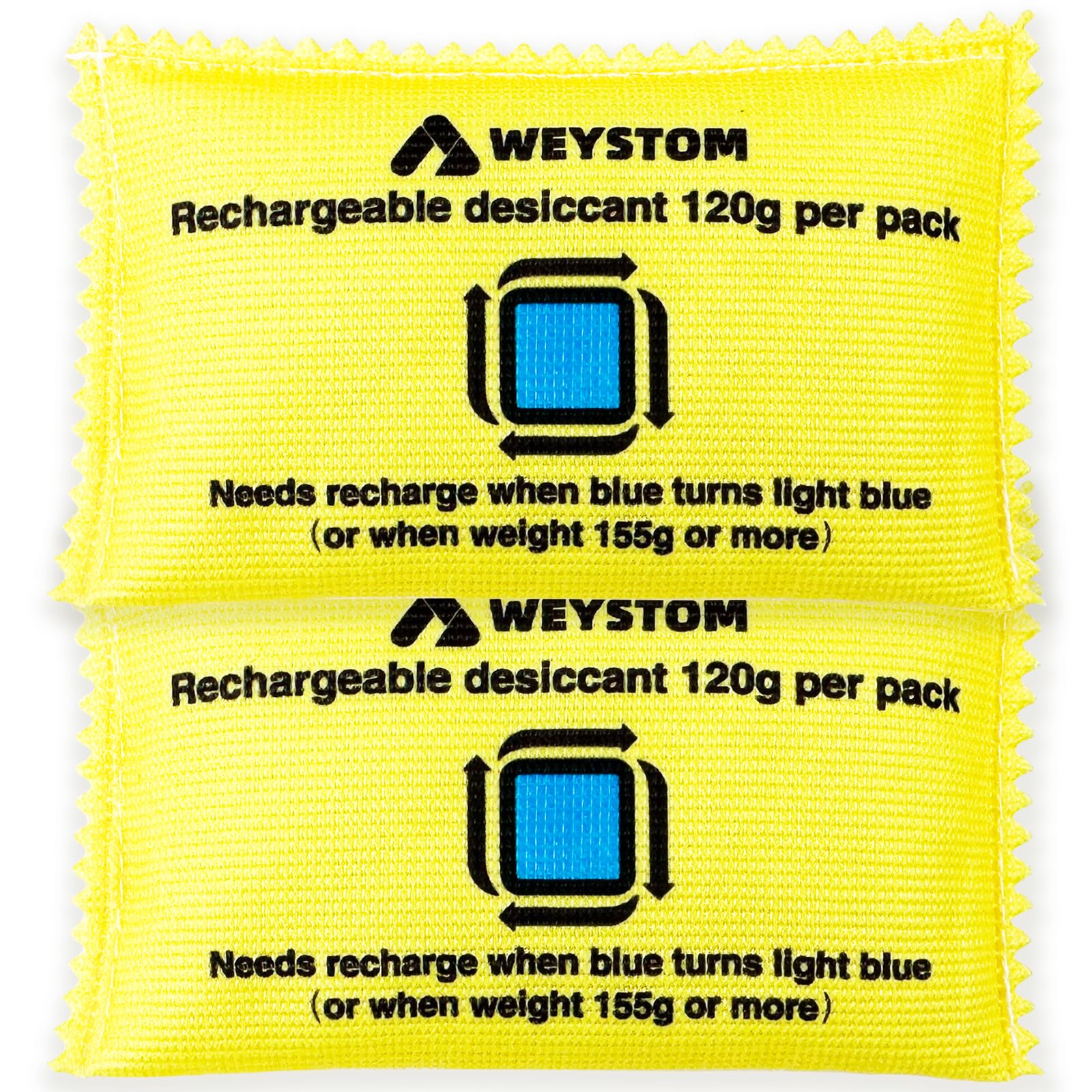 2 Packs 120g Rechargeable Desiccant, Moisture Absorbing Bag, Rechargeable Silica Gel Dehumidifier - Ultimate Moisture Absorption for Dry and Safe Storage, Eliminates Moisture in Humid Conditions