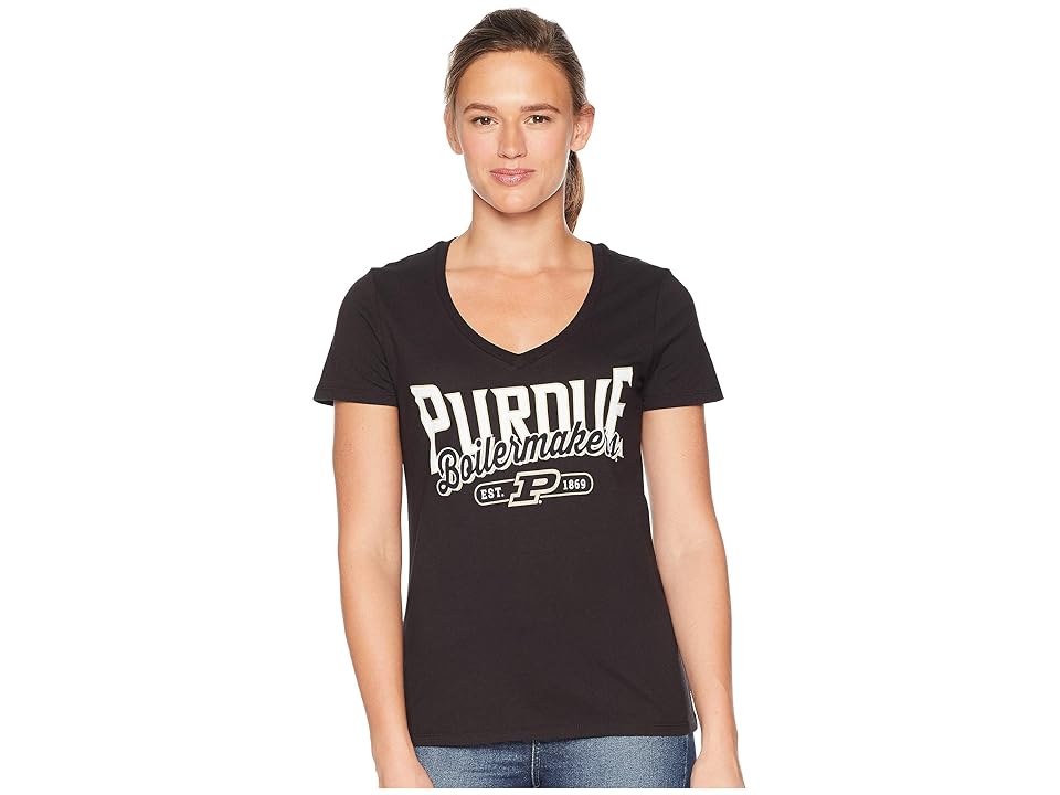

Champion College Purdue Boilermakers University V-Neck Tee (Black) Girl's T Shirt