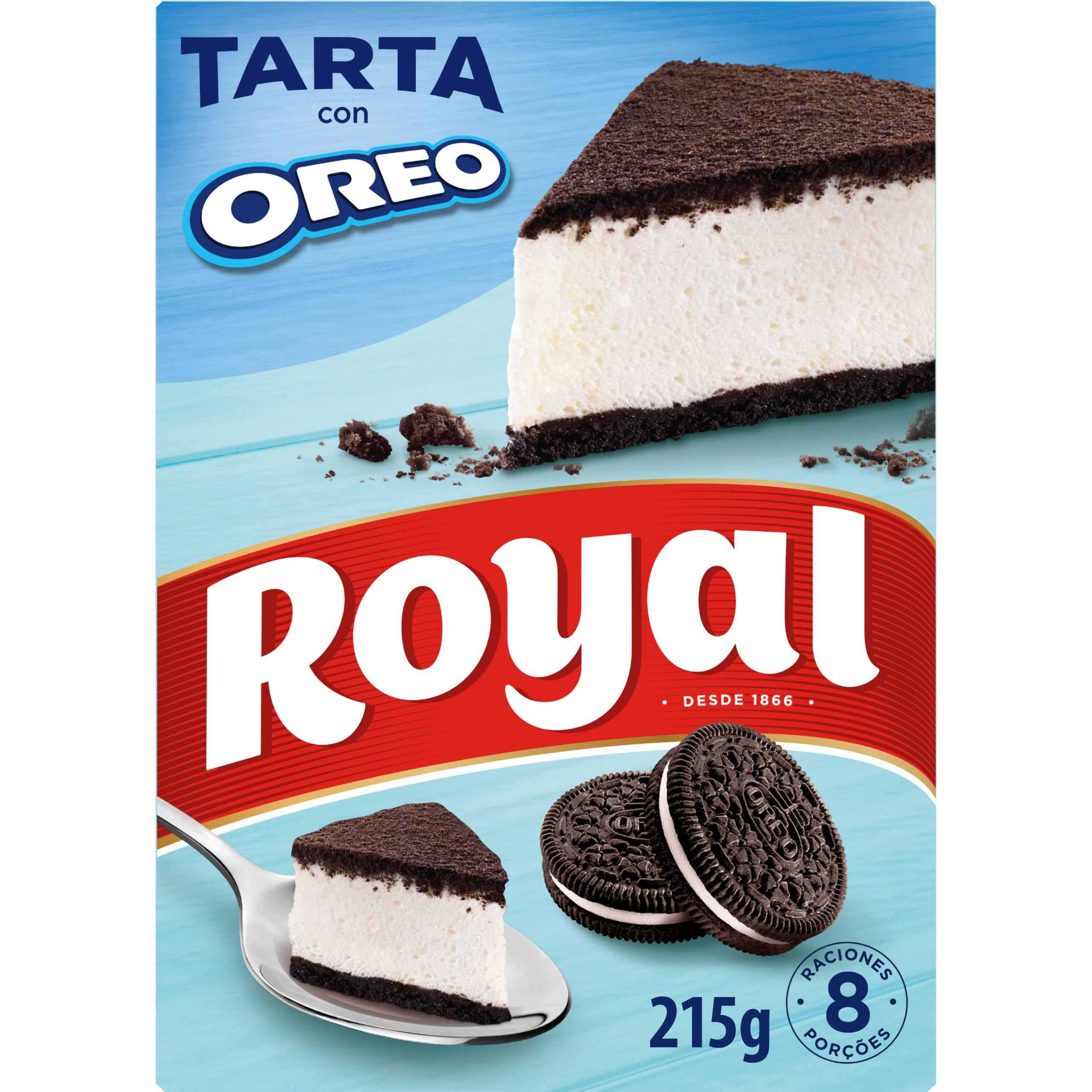 Royal Tarta de Oreo, Sin Horno 8 Raciones, Pack 215 g