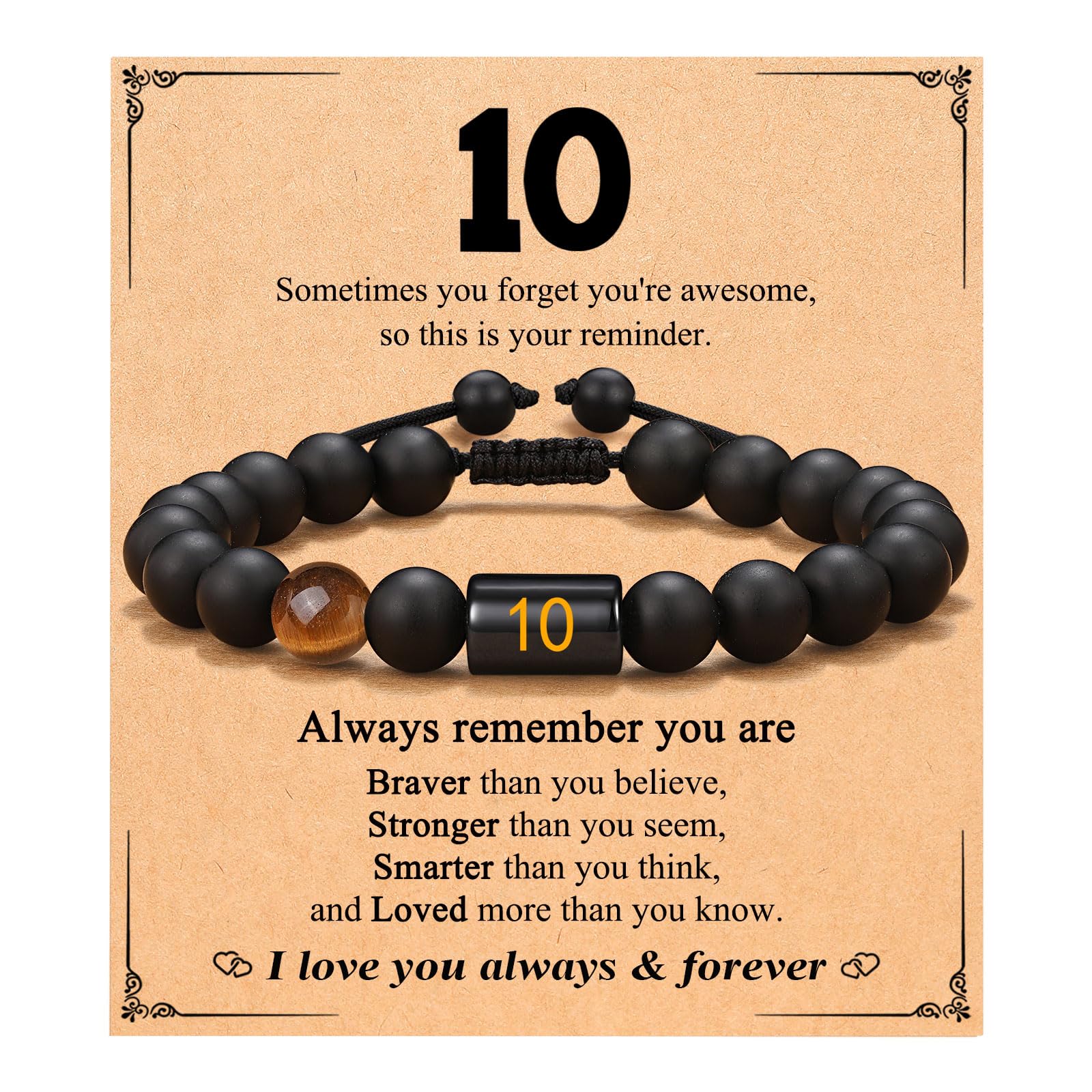 PINKDODO Gifts for 8-16 Year Old Boy Gifts Birthday Bracelets for Teenage Boy