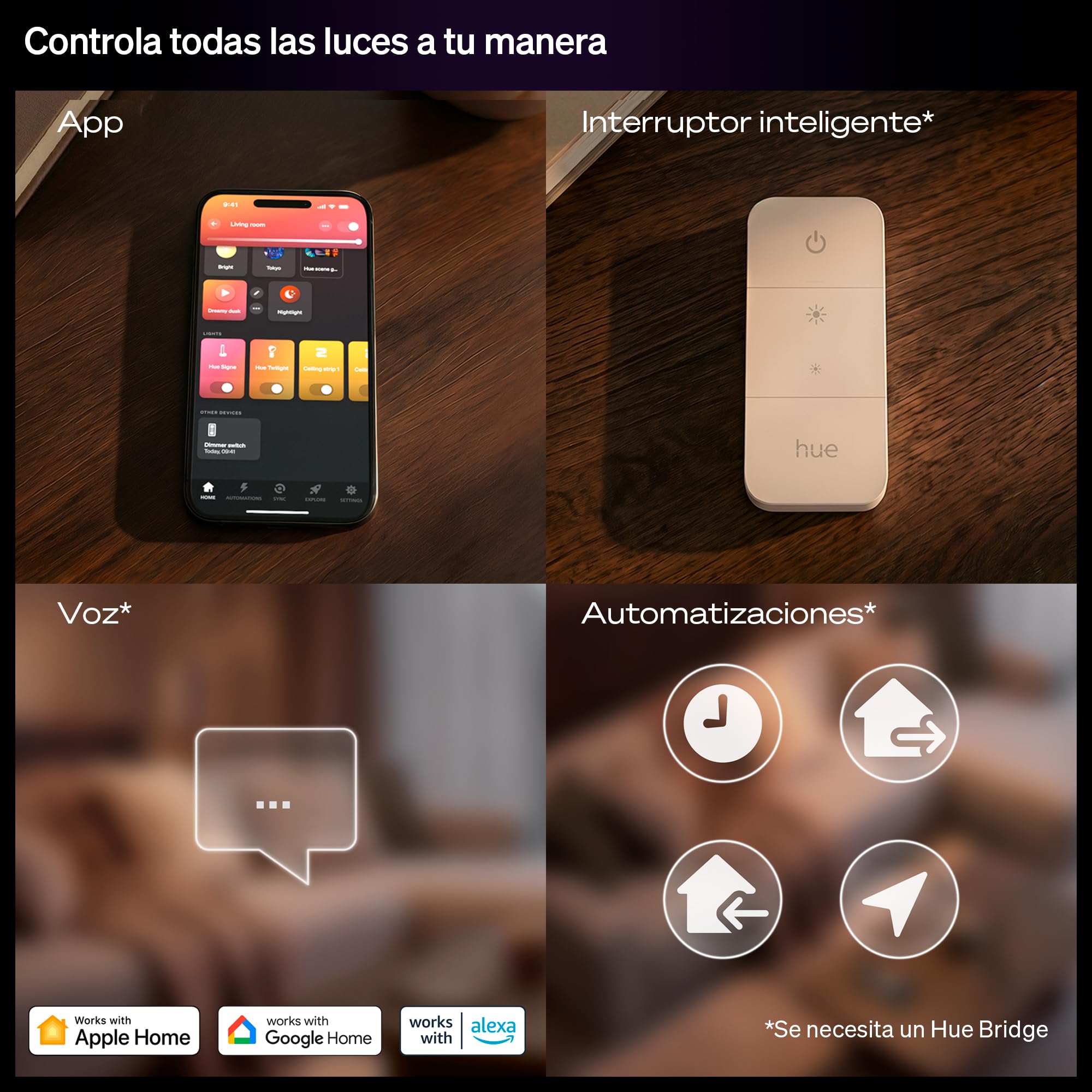 Philips Hue Slim Downlight, Plafón LED Empotrable, 1000 lm, 90 mm, Diseño Delgado, Espectro Luz de Día 1000K-20000K, Regulación Ultrabaja, Color Preciso, Iluminación Inteligente, Blanco, Pack de 3