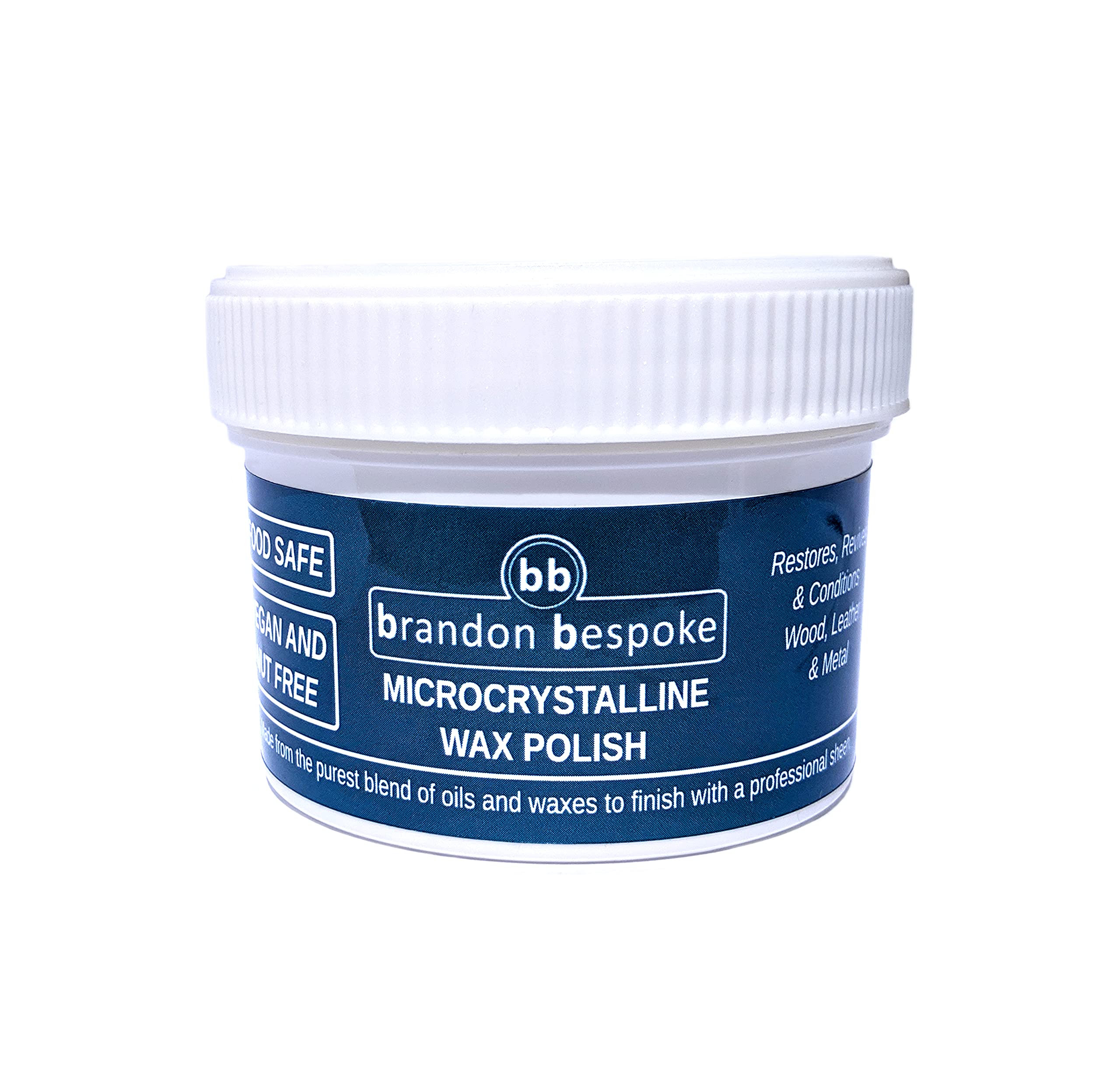 Brandon Bespoke Microcrystalline Wax Polish (Food Safe) - Wood Wax - 125Ml - Wood Treatment - For All Woods (125Ml)