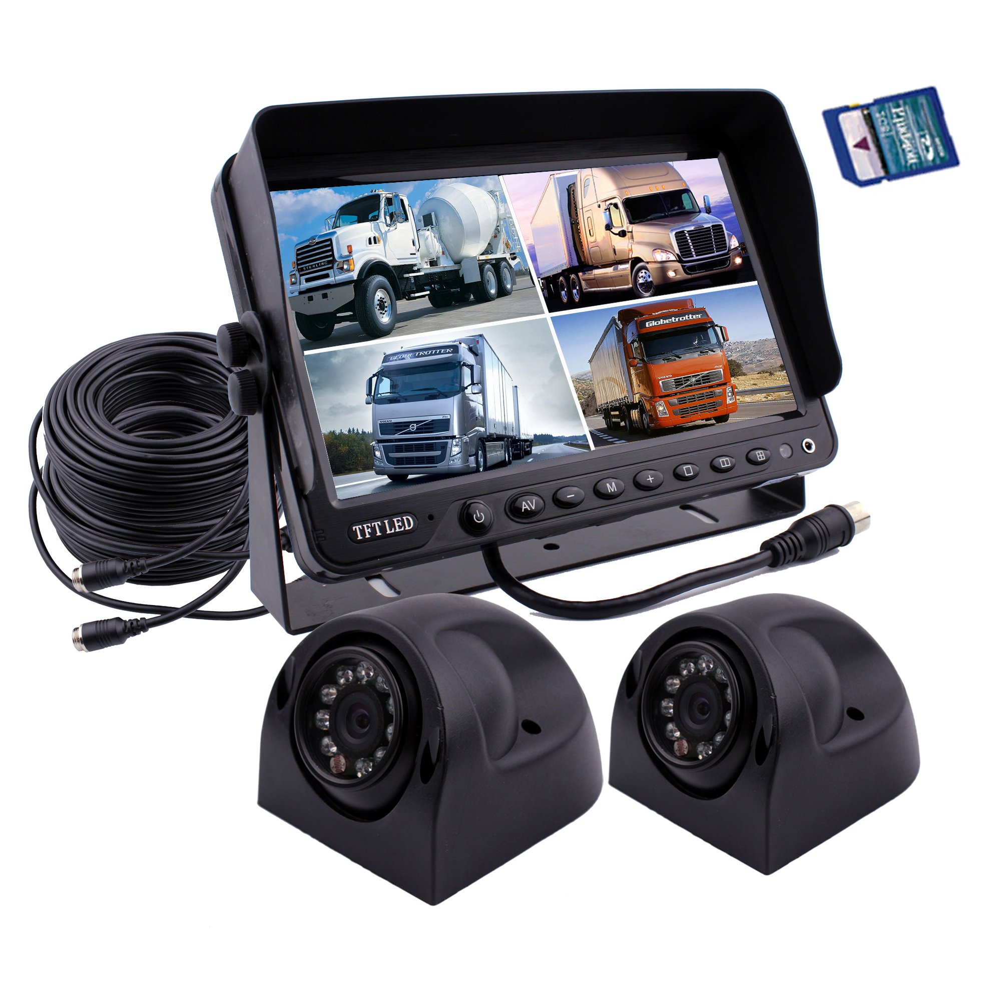 Buy Camnex Car Backup Camera System 9 inch Monitor Buildin DVR