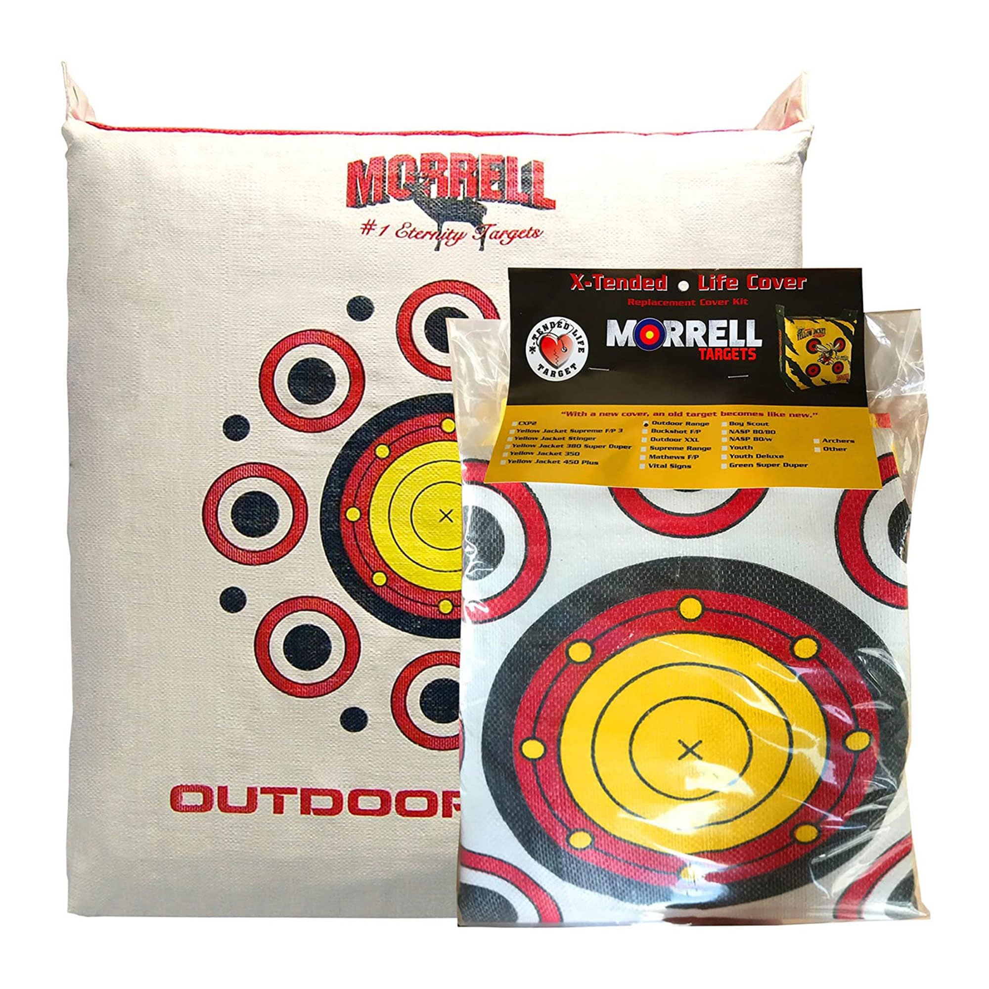 Morrell Weatherproof Range Archery Bag Target Replacement Field Point Cover with 2 Shooting Sides and Over 50 Shooting Spots, White, 3 Pack