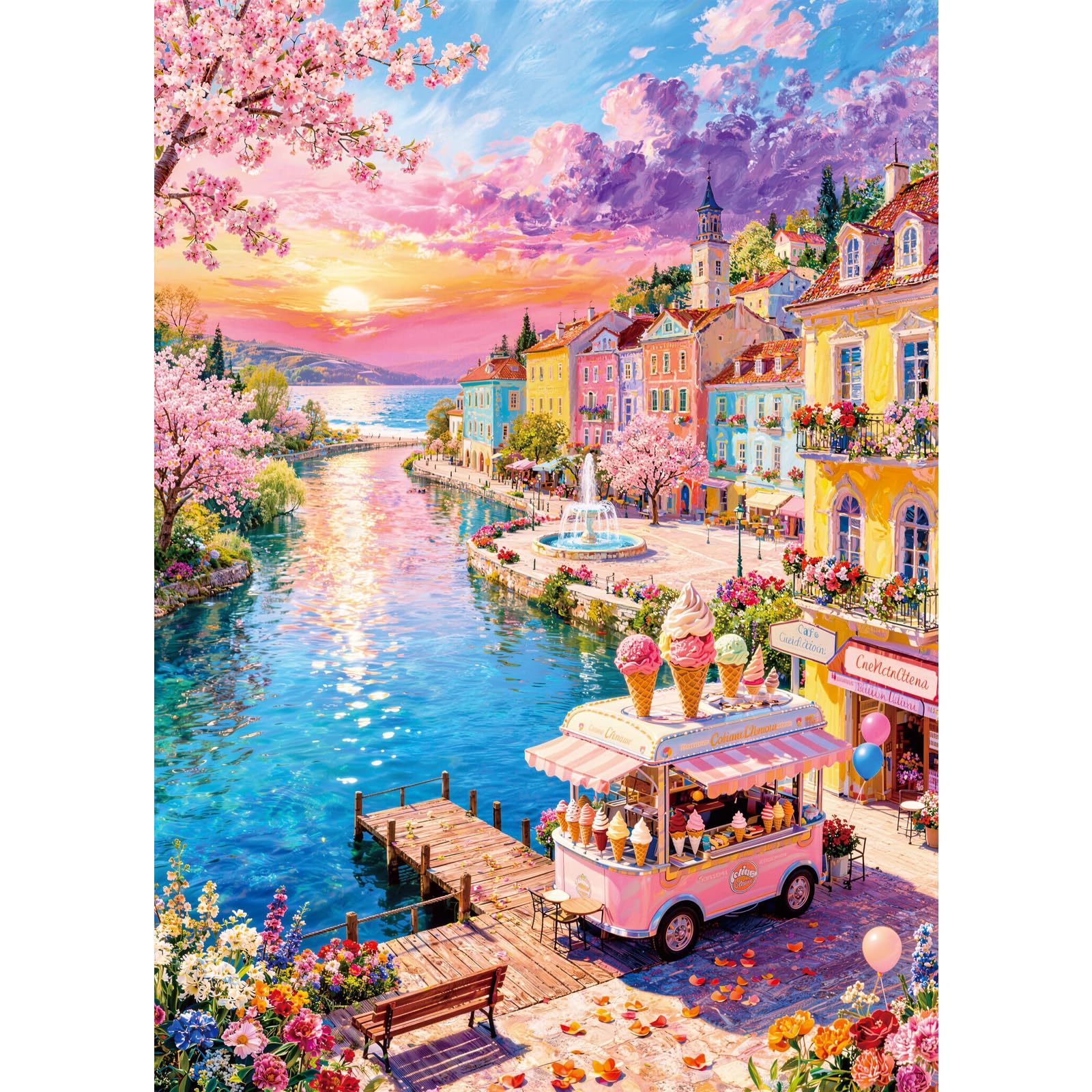 Jigsaw Puzzles For Adults 1000 Fairy Tale Harbor โ image 1