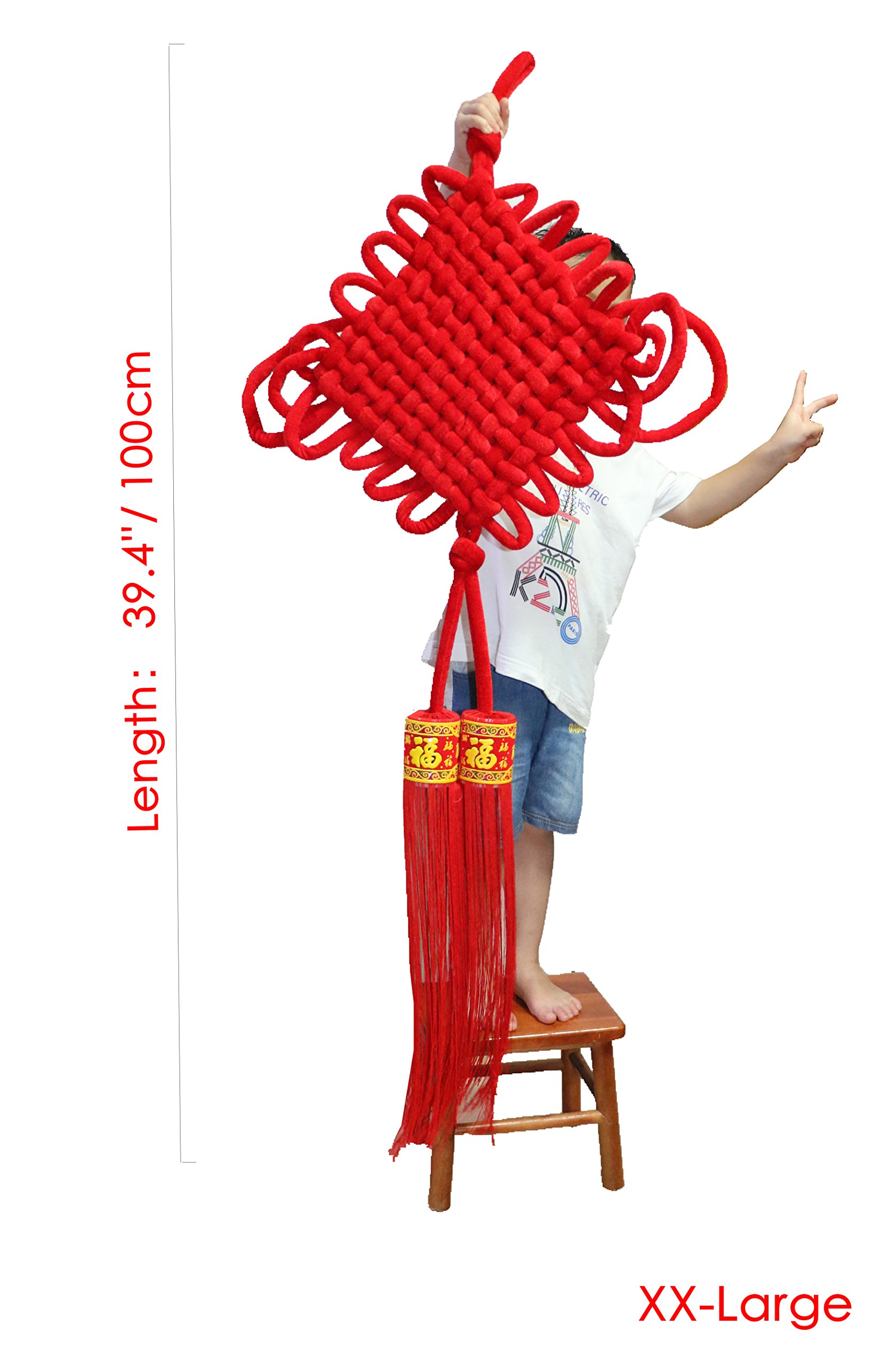 Pure Handmade Chinese Knot Tassel for Home Decoration or Office Decoration (XX-Large)