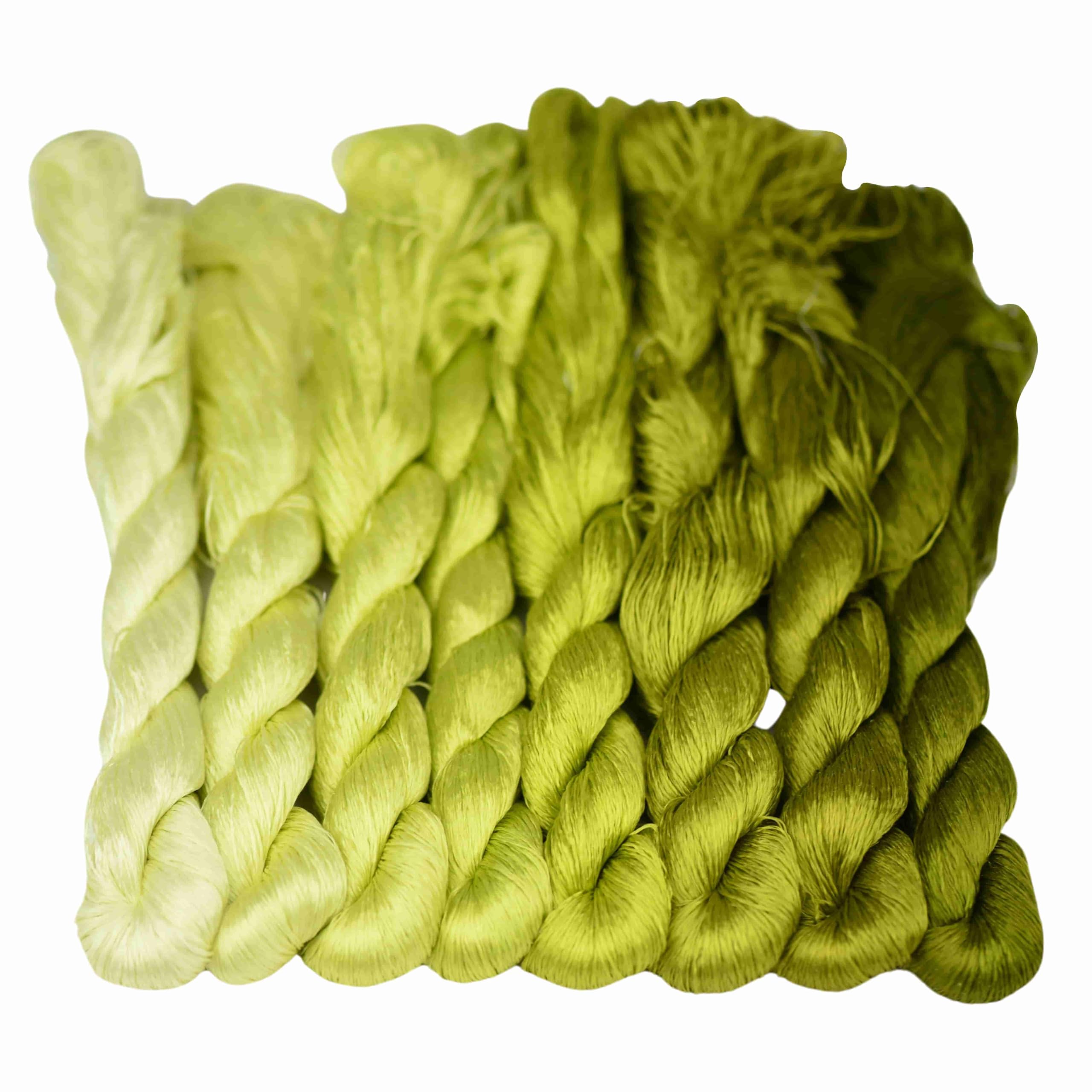 MINGGUXIUYI Natural 100% Silk Thread, Handmade Embroidery Thread, Silk Embroidery Thread 880 Metres, 8 Colors (99)