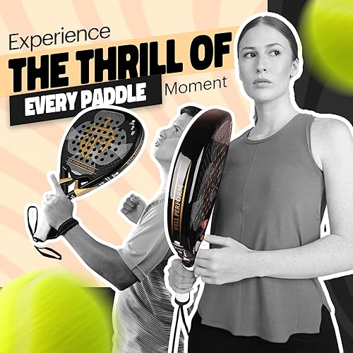 Miniatura 6 de Raqueta de pádel de fibra de carbono Superficie Raqueta de tenis Pop Tenis de playa