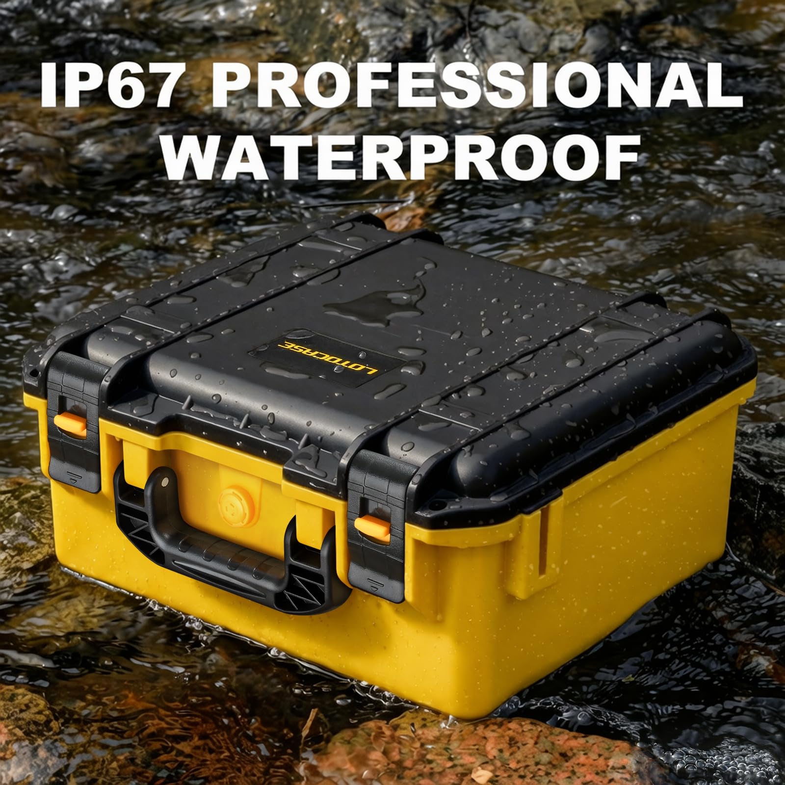 Custodia per batteria DeWalt, custodia rigida impermeabile con 9 divisori regolabili per batterie e caricabatterie da 8 V/12 V/18 V/20 V Max XR e caricabatterie, scatola organizer per batteria Dewalt