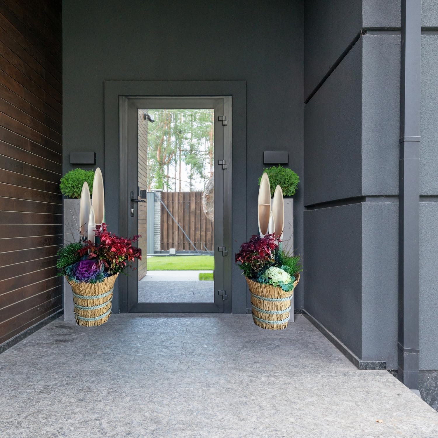 Amazon.co.jp: NEKOMI【生花門松シリーズ】1対2鉢 120cm 特大 正月飾り