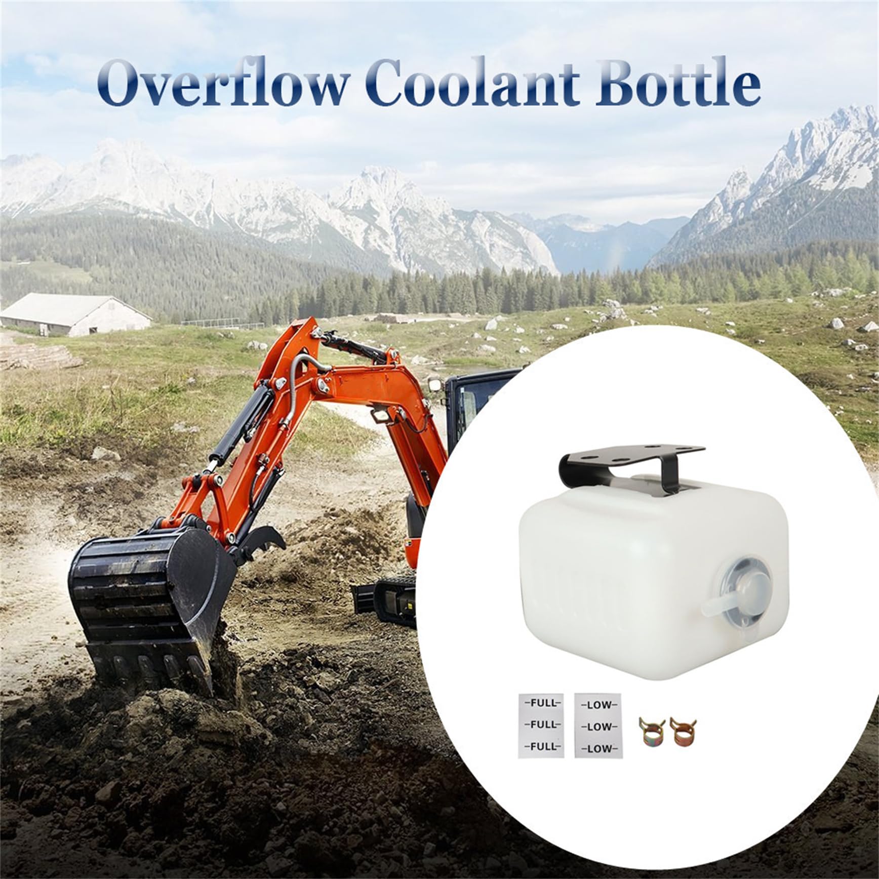 YSMN Overflow Coolant Bottle with Stand Replacement for