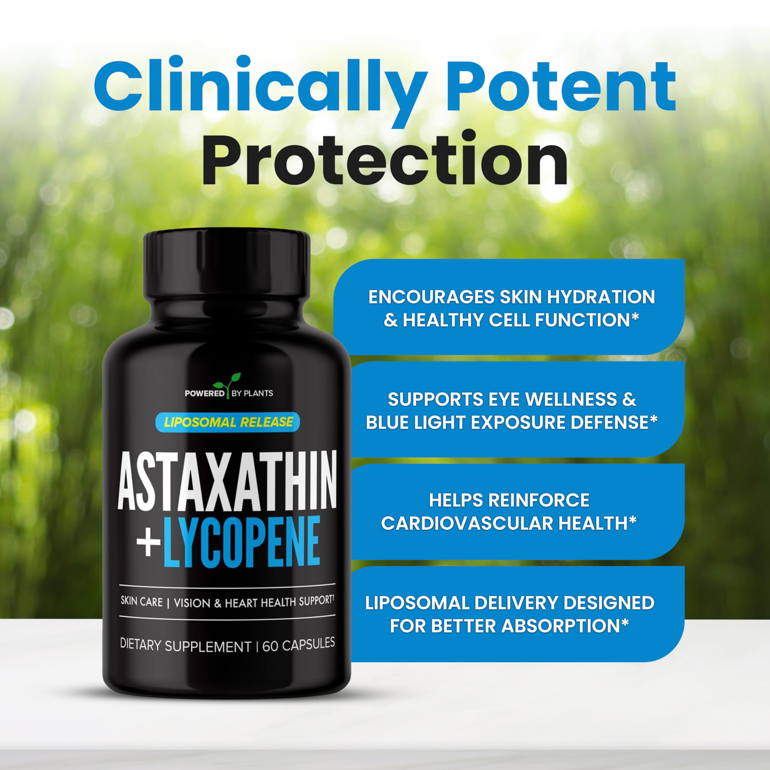 Liposomal Astaxanthin 24mg + Lycopene 50mg – 60 Capsules | Potent Antioxidant for Eye, Skin, Heart & Immune Support | Natural MicroAlgae + Carotenoids Complex | Superior Absorption | 2-Month Supply — Amazon image 3