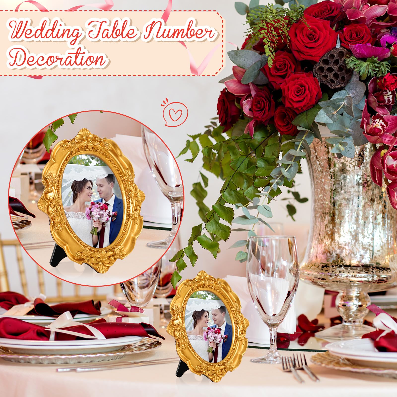 Amazon.com - Maitys 50 Pcs Mini Picture Vintage Frames with Stands
