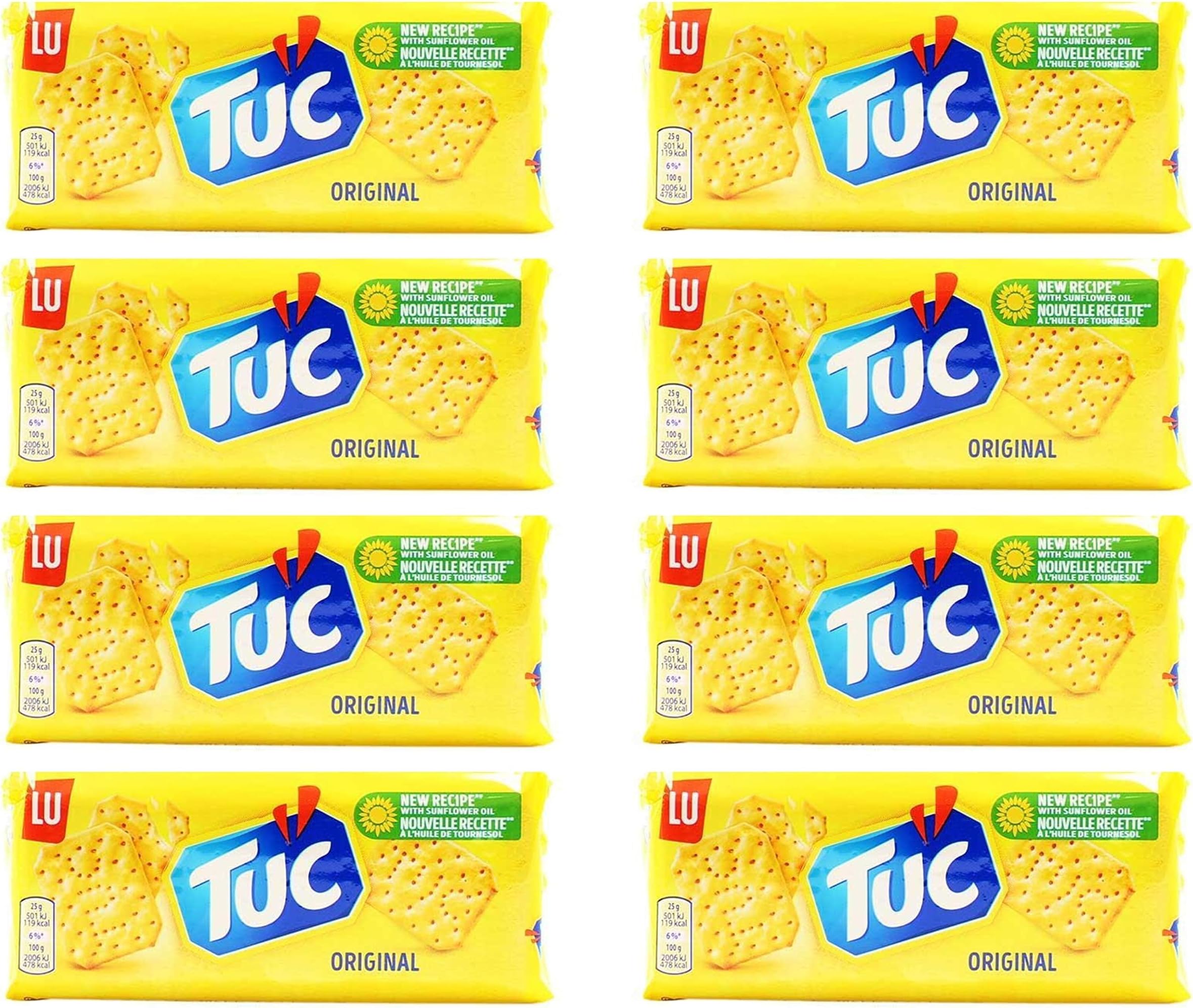Lu Tuc Crackers Original 3.5 oz From France Pack of 8